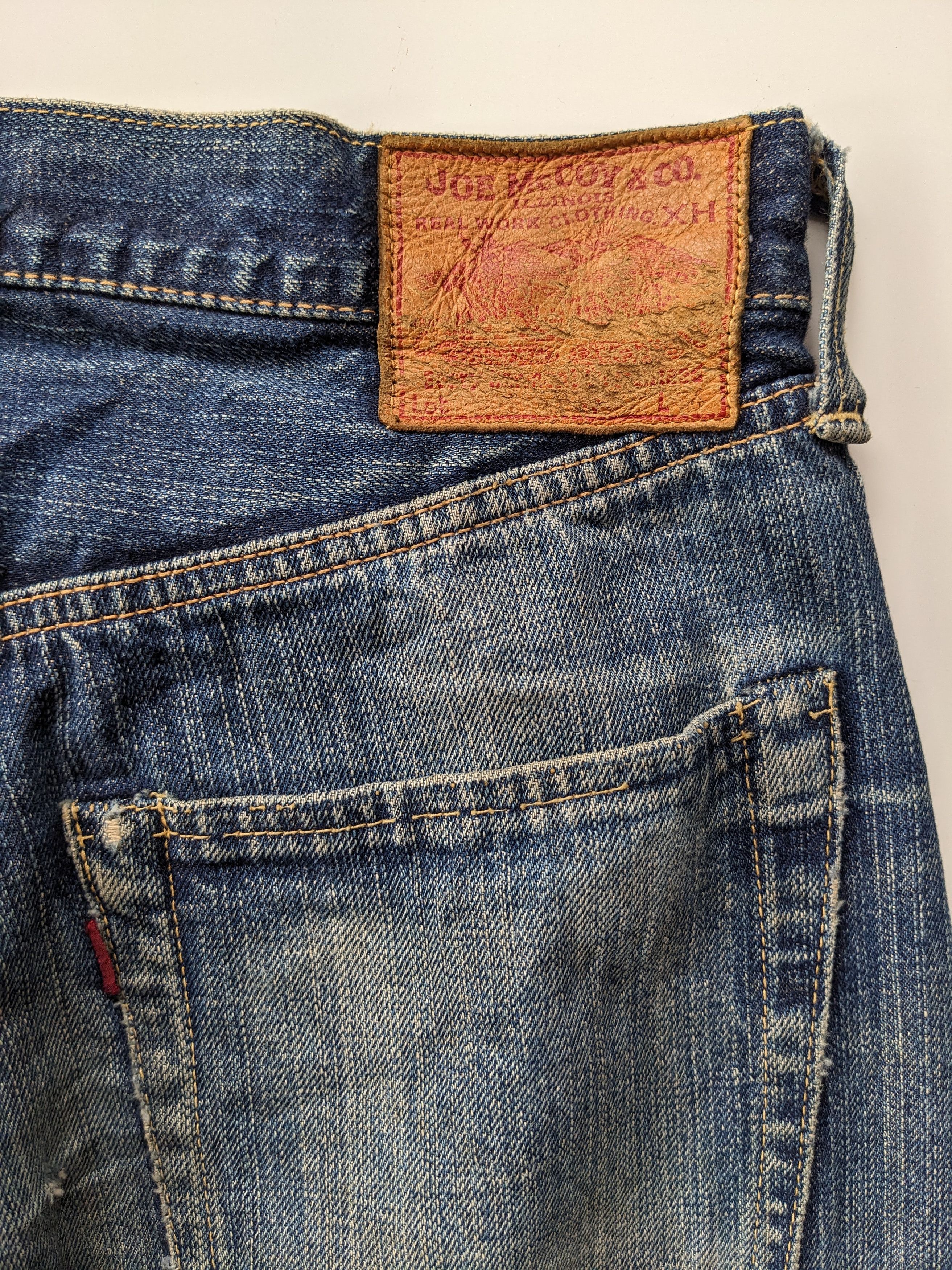 The Real McCoy's Joe Mccoy distressed selvedge jeans Size US 30 / EU 46 - 6 Thumbnail