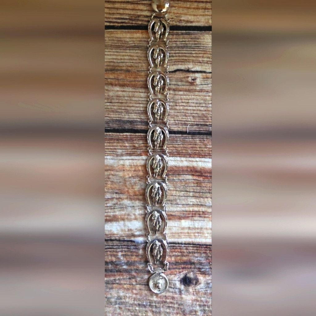 Other Vintage Silver Equestrian Bracelet Size ONE SIZE - 1 Thumbnail