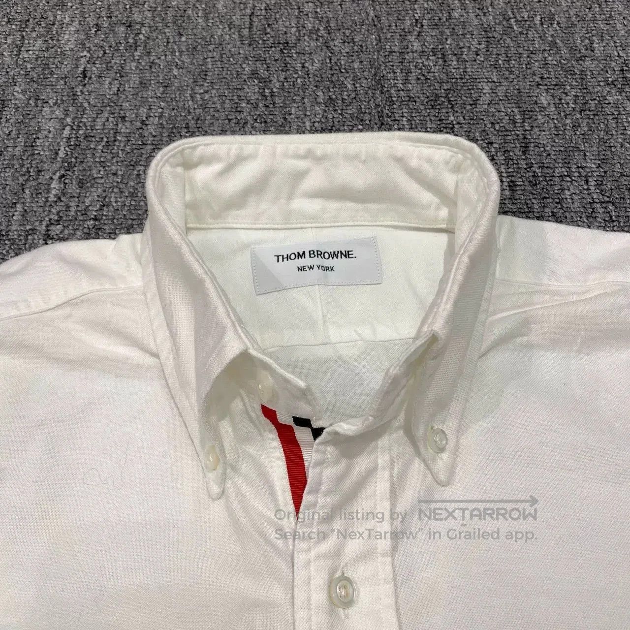Thom Browne Thom Browne Long Sleeve White Shirt. Size US M / EU 48-50 / 2 - 8 Thumbnail
