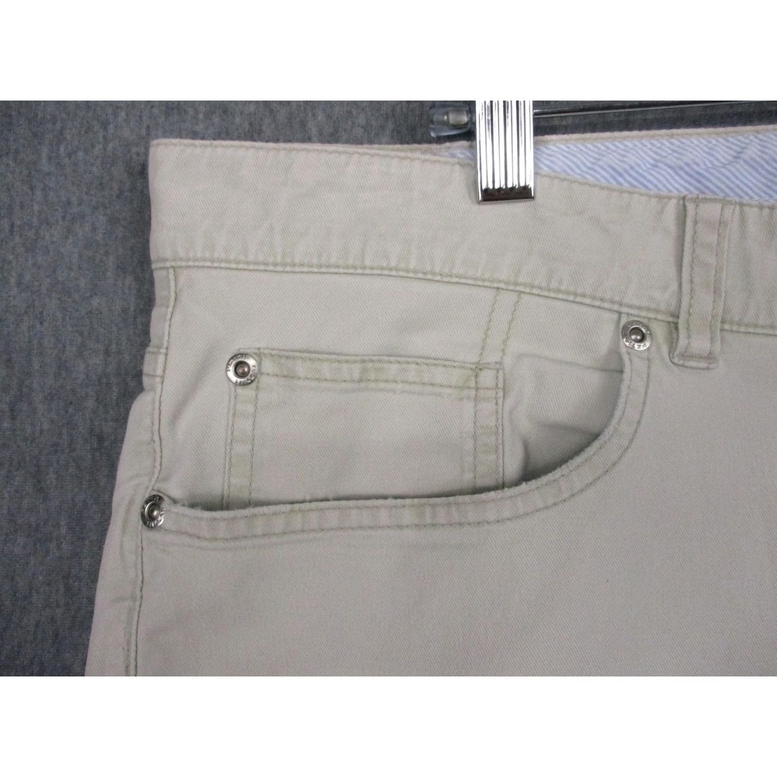 Peter Millar Peter Millar Pants Mens 38x32 Beige 5 Pocket Stretch Chino Pima Cotton Casual Size US 38 / EU 54 - 5 Thumbnail