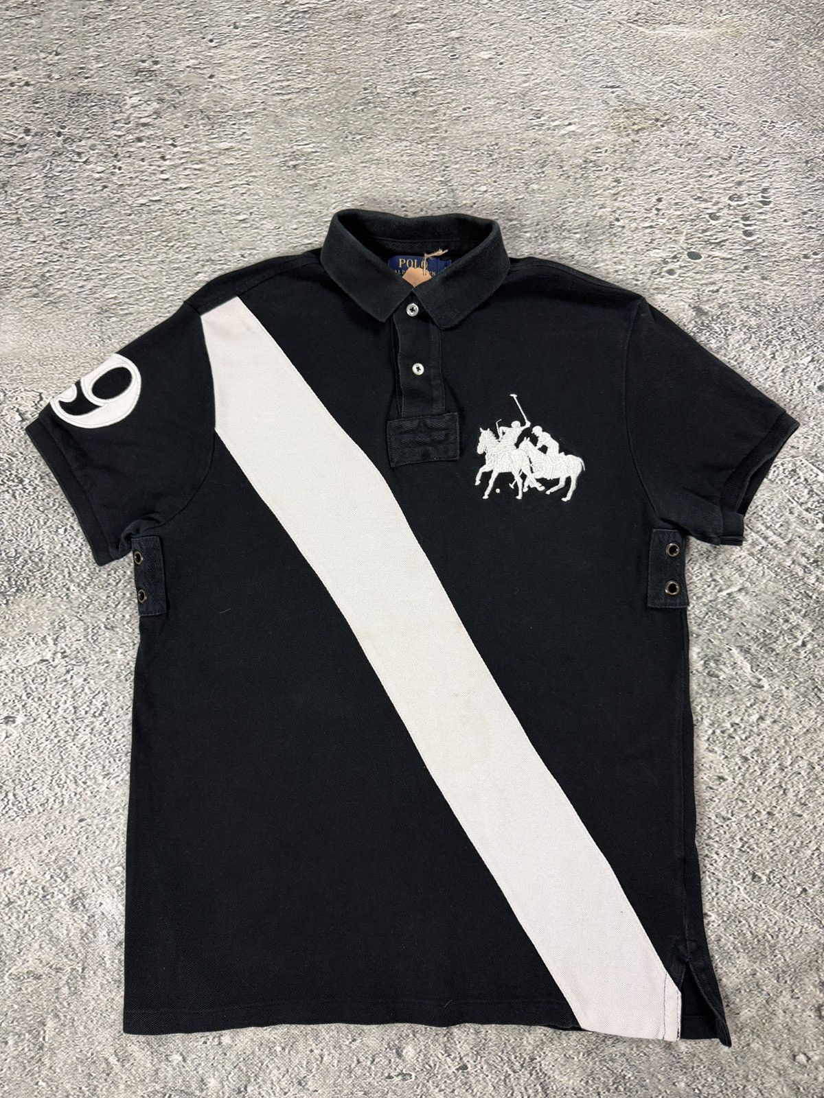 Ralph Lauren Chief Keef Polo Ralph Lauren black T-shirt big pony white Size US M / EU 48-50 / 2 - 1 Thumbnail