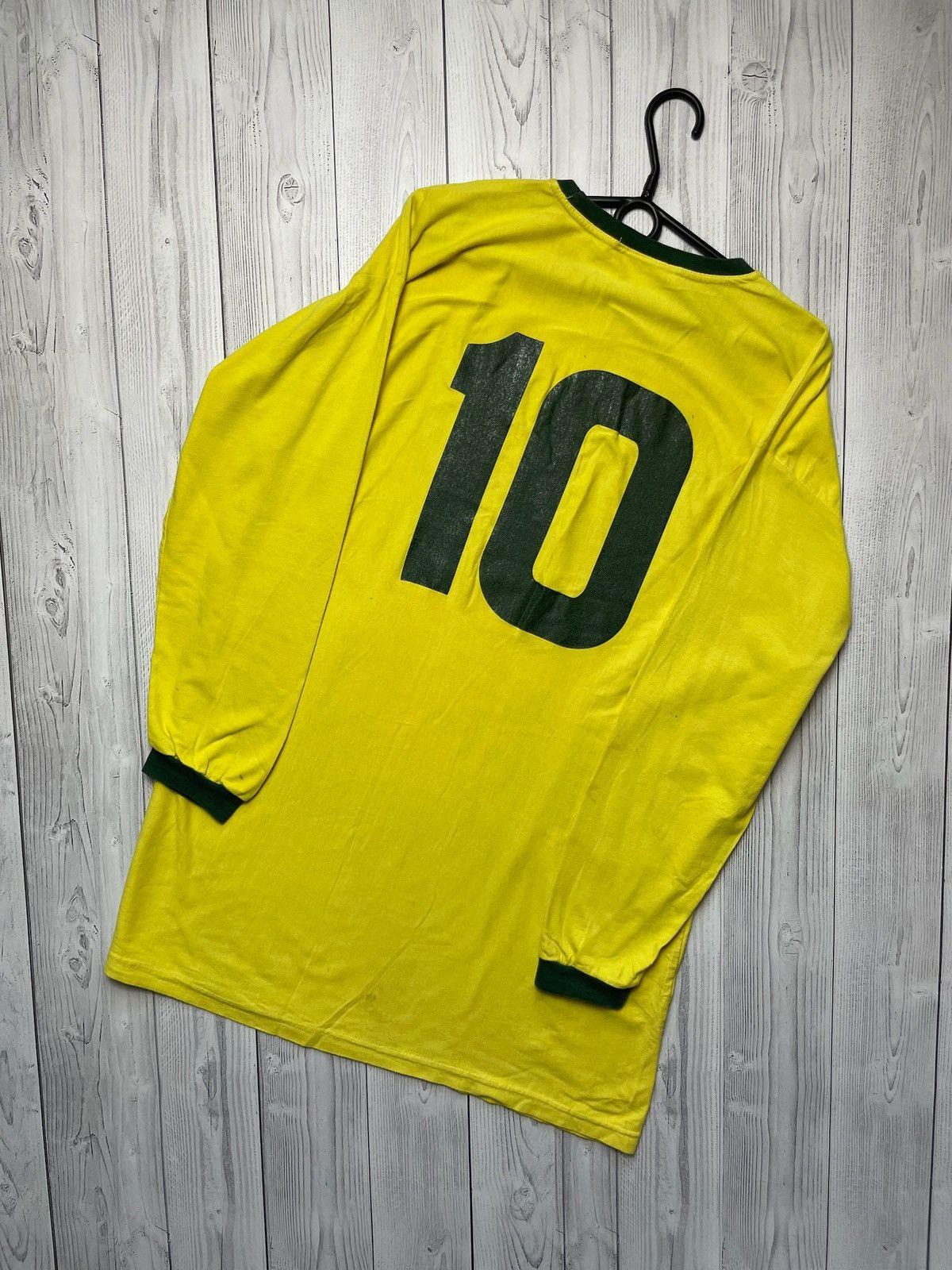 Vintage Vintage Brazil 10 logo long sleeve rare yellow retro L Size US L / EU 52-54 / 3 - 2 Thumbnail