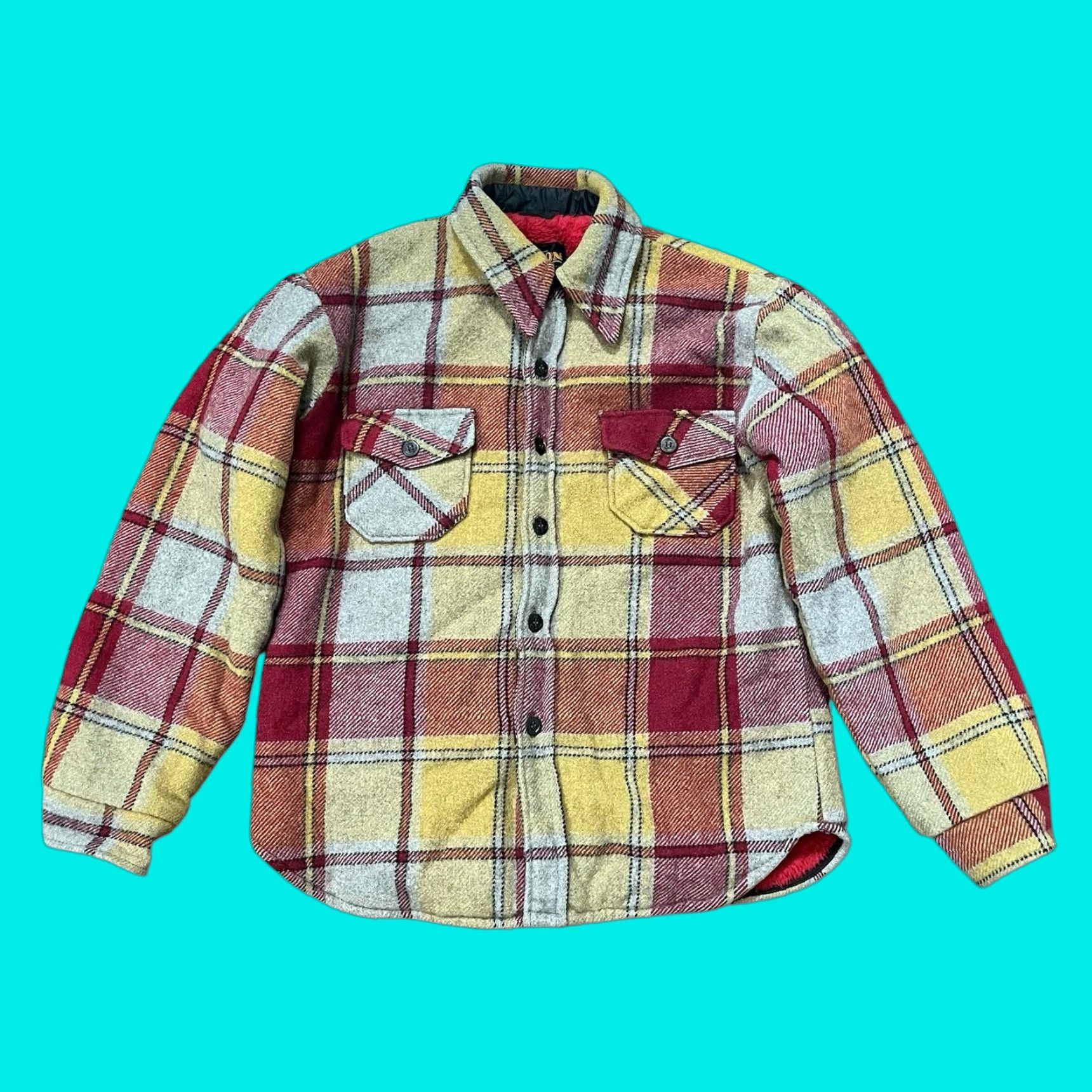 Sears VINTAGE Sears 1960s Chore Jacket Fleece Flannel Cotton Casual S Mens Red Size US S / EU 44-46 / 1 - 1 Thumbnail