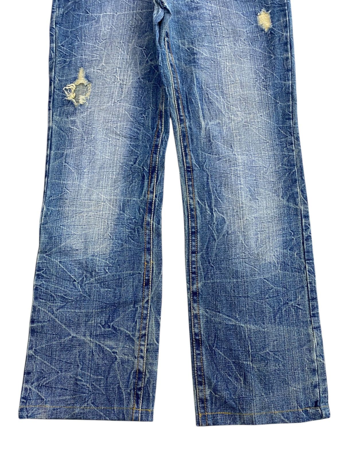 Japanese Brand Japanese Brand Thunder Faded Wash Style Loose Jeans Size US 32 / EU 48 - 9 Thumbnail