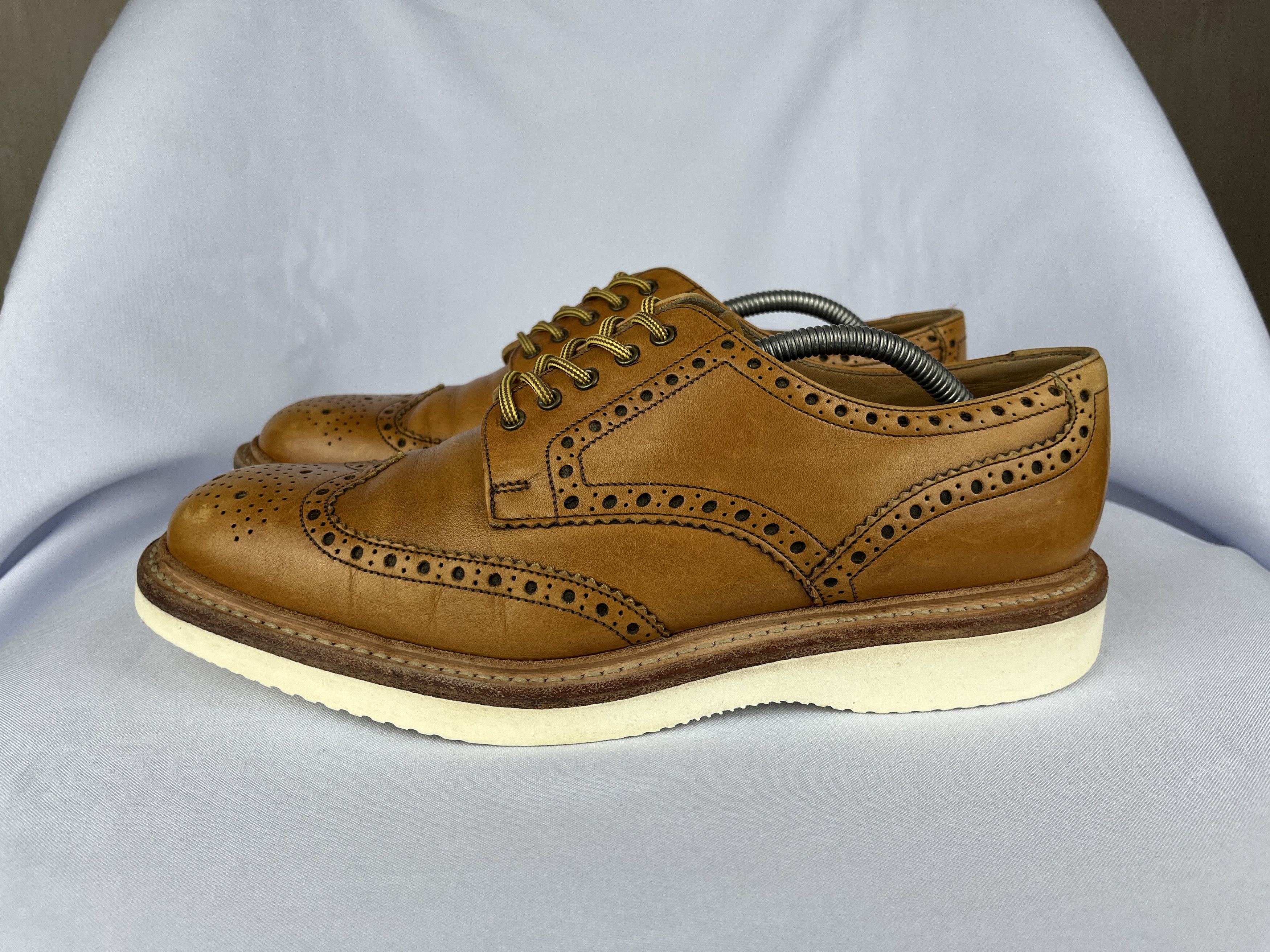 Genuine Leather × Loake Loake Hal Brogue Leather Shoes Size UK 8.5 EU 42.5 CM 27.1 Size US 8.5 / EU 41-42 - 1 Thumbnail