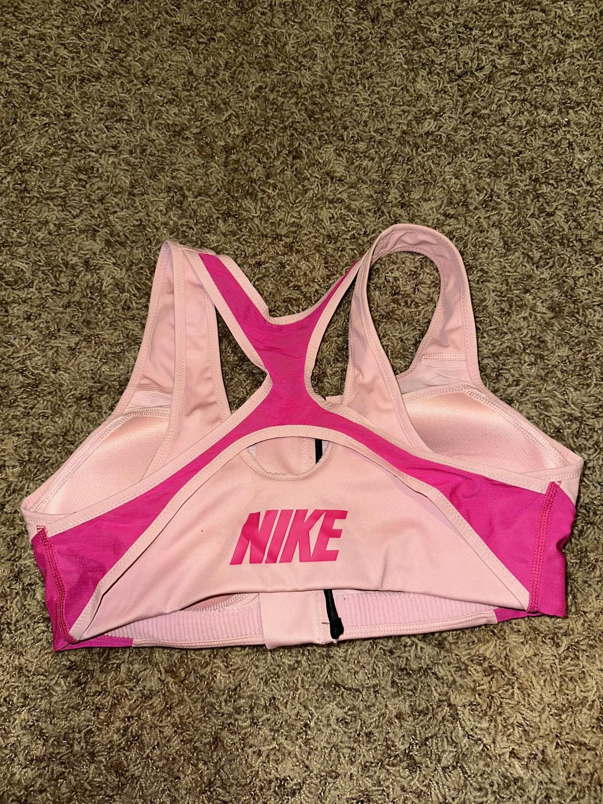 Nike Nike Women’s Dri-Fit. Shape High Support Padded Zip Front Sports Bra Size ONE SIZE - 3 Thumbnail