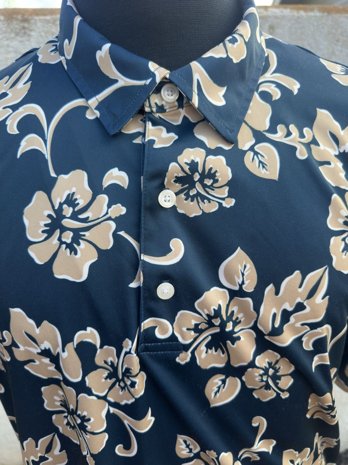 Reyn Spooner PreOwned Reyn Spooner Brrr Polo Shirt Hawaiian Print Men's L Size US L / EU 52-54 / 3 - 3 Thumbnail
