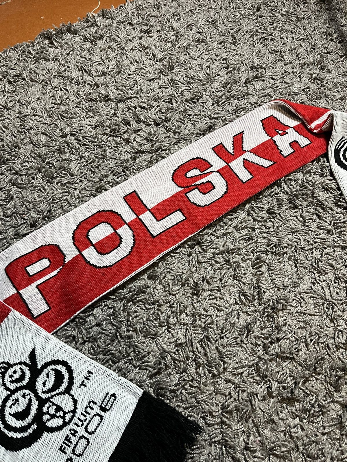 Vintage POLSKA FIFA 2006 WORLD CHAMPION SCARF POLAND FOOTBALL Size ONE SIZE - 3 Thumbnail