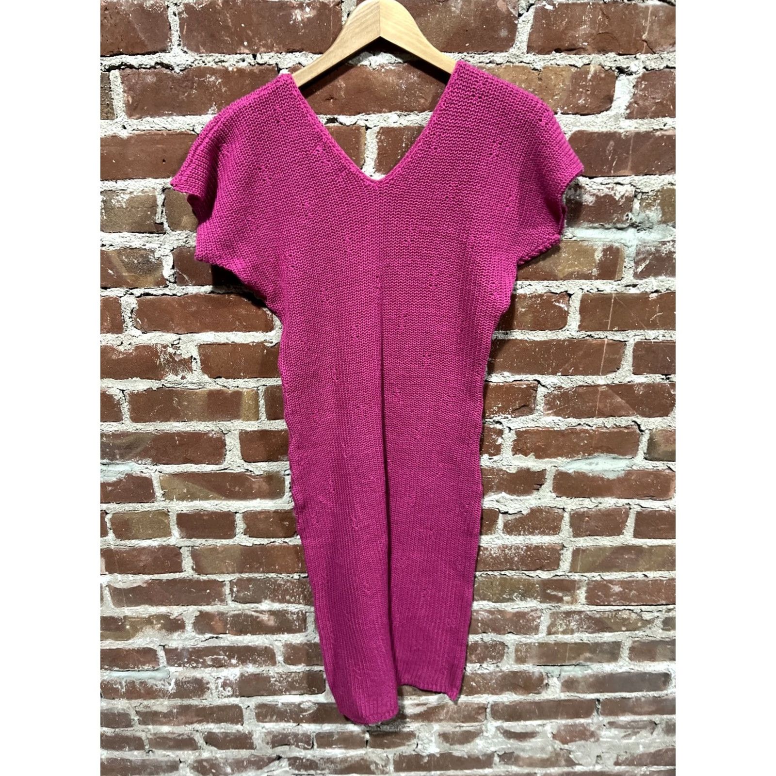 Ariat Aria Dress Women's Knit Ramie Cotton Pink Long Dress Size M / US 6-8 / IT 42-44 - 4 Thumbnail