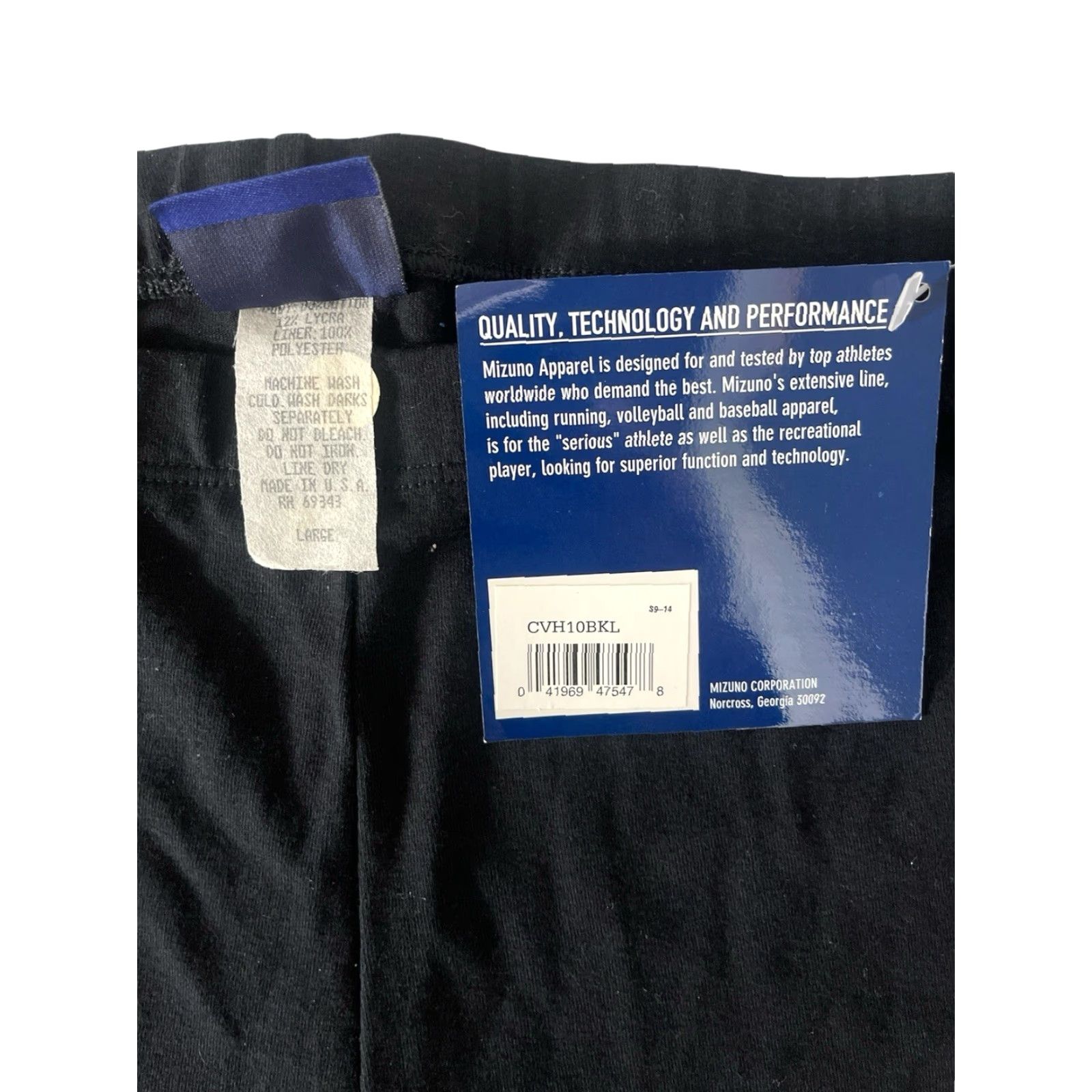 Mizuno VINTAGE Mizuno Volleyball Shorts Womens L Deadstock NWT USA Made in USA Black 90s 00s Athletic Activewear Womens Mans? Size 36" / US 14 / IT 50 - 4 Thumbnail