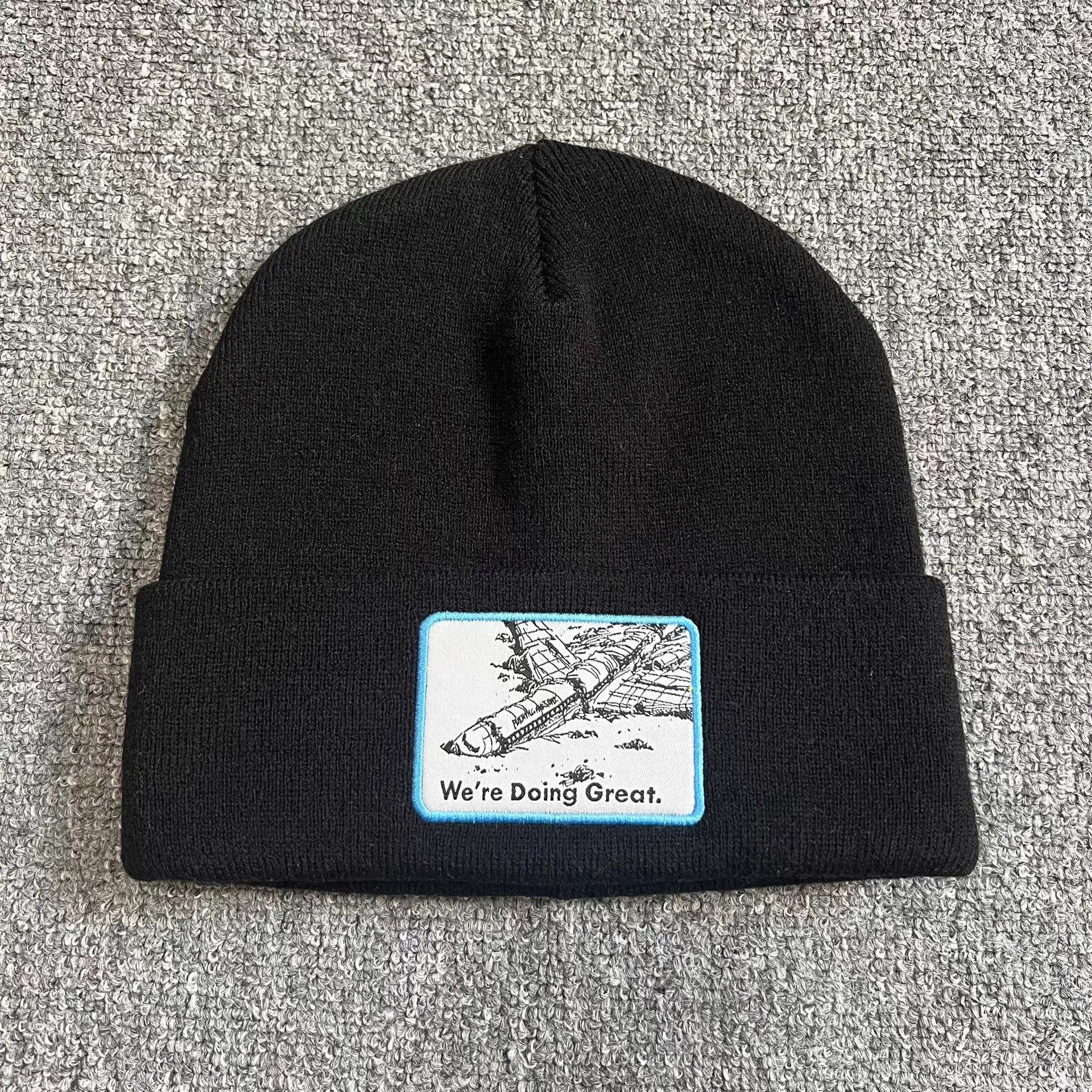 Fucking Awesome Fucking Awesome Embroidered Airplane Knitted Beanie Q7 Size ONE SIZE - 5 Thumbnail