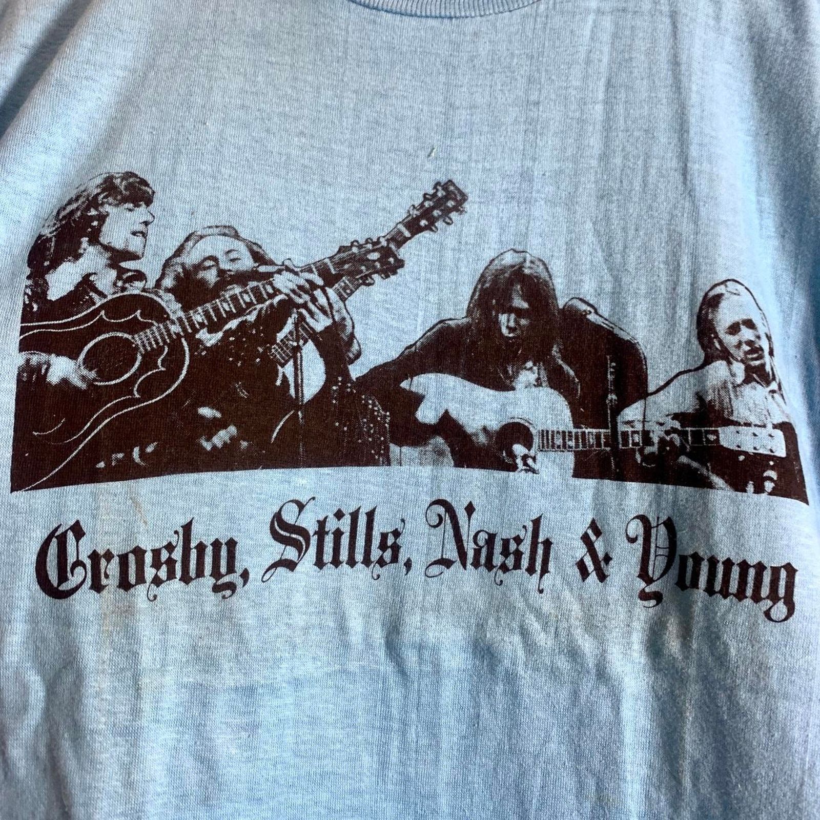 70’s CROSBY STILLS NASH & YOUNG single stitch tee shirt M