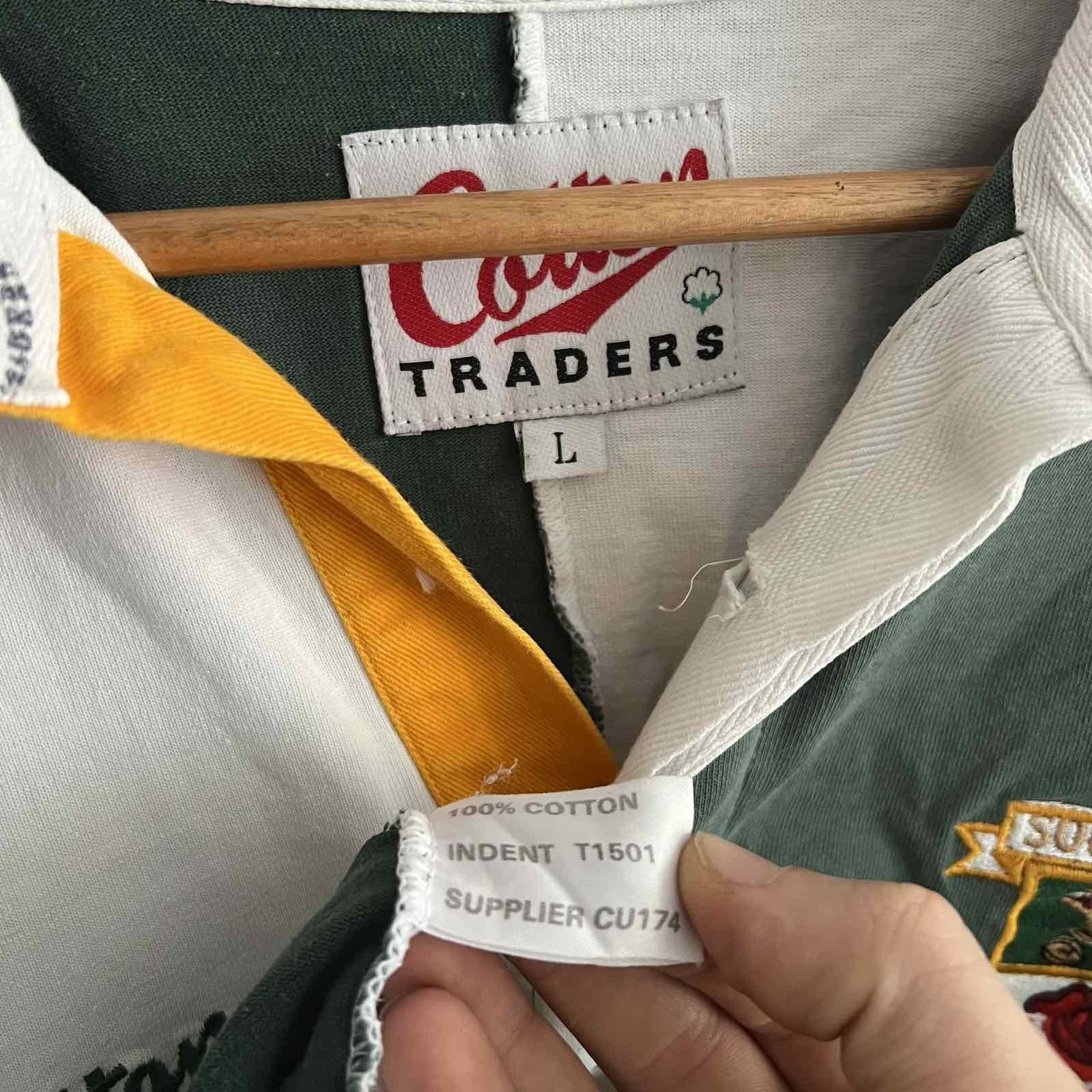 Canterbury of New Zealand Vintage Cotton Traders south Africa England rugby jersey Size US L / EU 52-54 / 3 - 7 Thumbnail