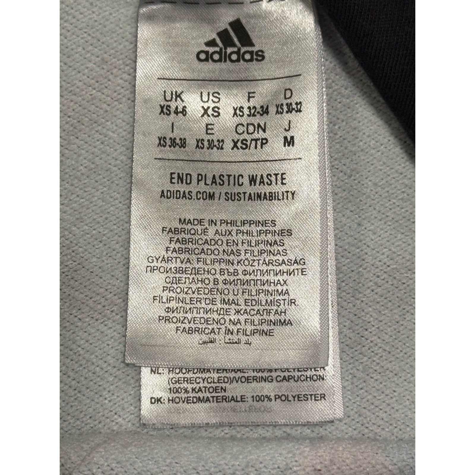 Adidas Adidas x Farm Rio Hoodie Small XS Cropped 3-Stripes Multicolor Logo 80s 90s Athleisure Womens Hoodie Size XS / US 0-2 / IT 36-38 - 5 Thumbnail