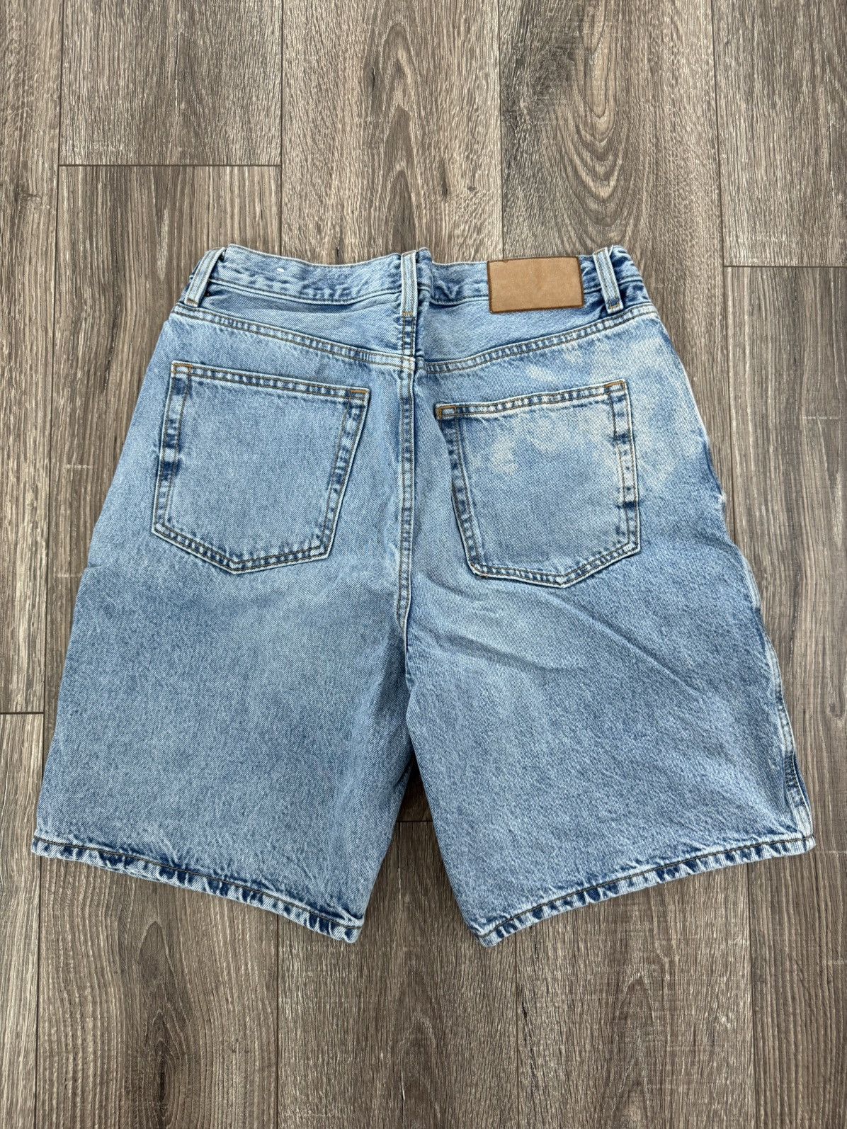 Zara Zara Light Wash Blue Straight Short Size 31 Size US 31 - 3 Thumbnail
