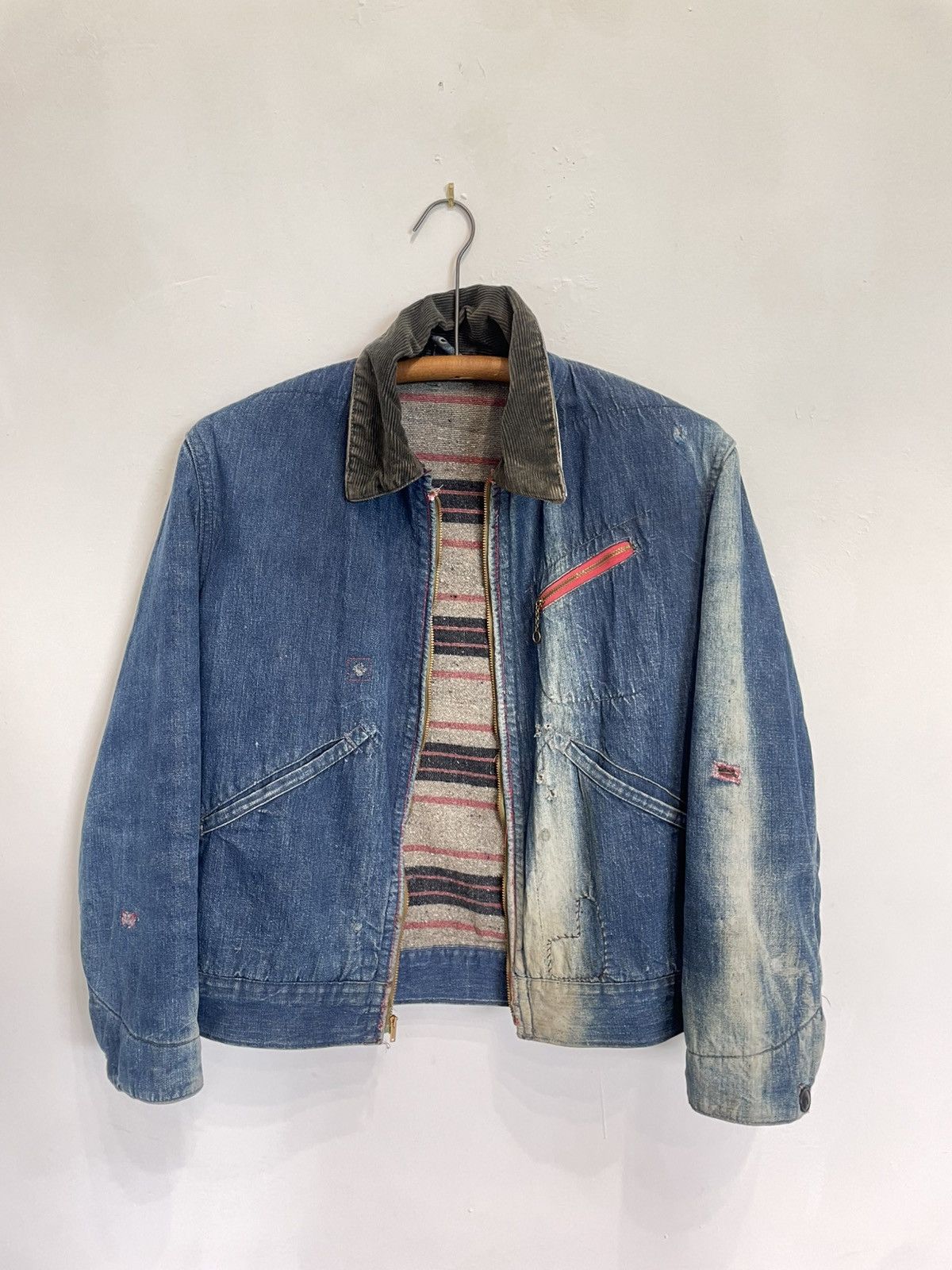 Vintage 1940s - 1950s buckleback denim jacket Size US M / EU 48-50 / 2 - 1 Thumbnail
