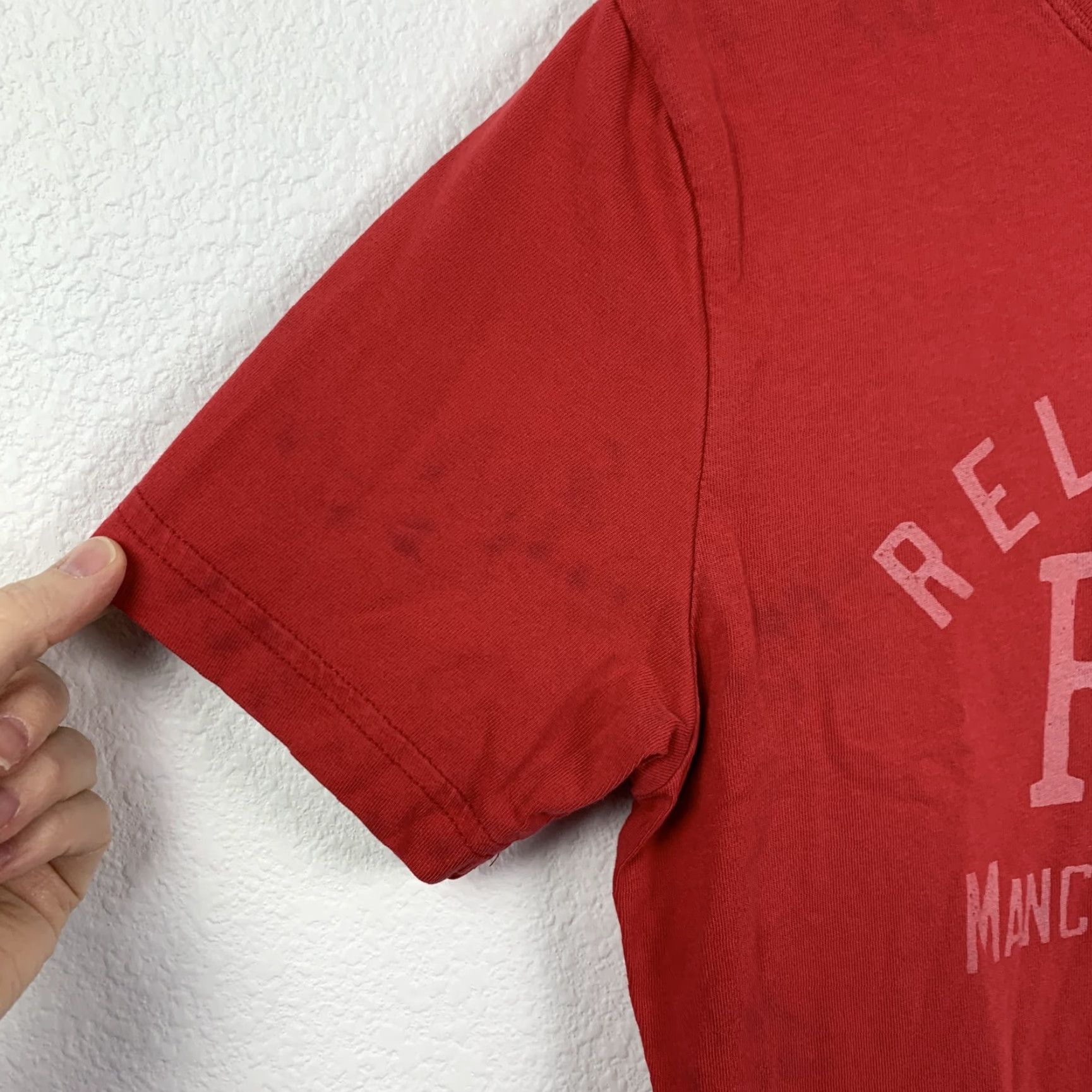 Nike Nike Manchester United Relentless Reds Devil Graphic T-Shirt Men's Red Slim Fit Size US M / EU 48-50 / 2 - 2 Thumbnail