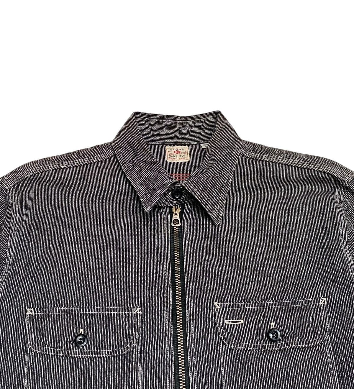 Sugar Cane Rare Design Vintage Sugar Cane Hickory Denim Pullover 1990s Size US M / EU 48-50 / 2 - 3 Thumbnail