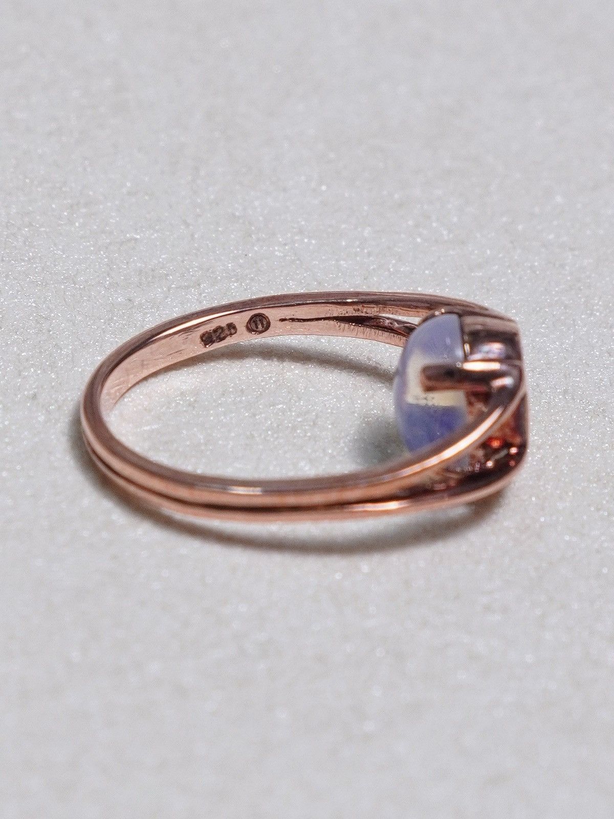 Maison Margiela Martin Margiela Inside-Out Moonstone Rose Gold Silver Ring Size ONE SIZE - 4 Thumbnail