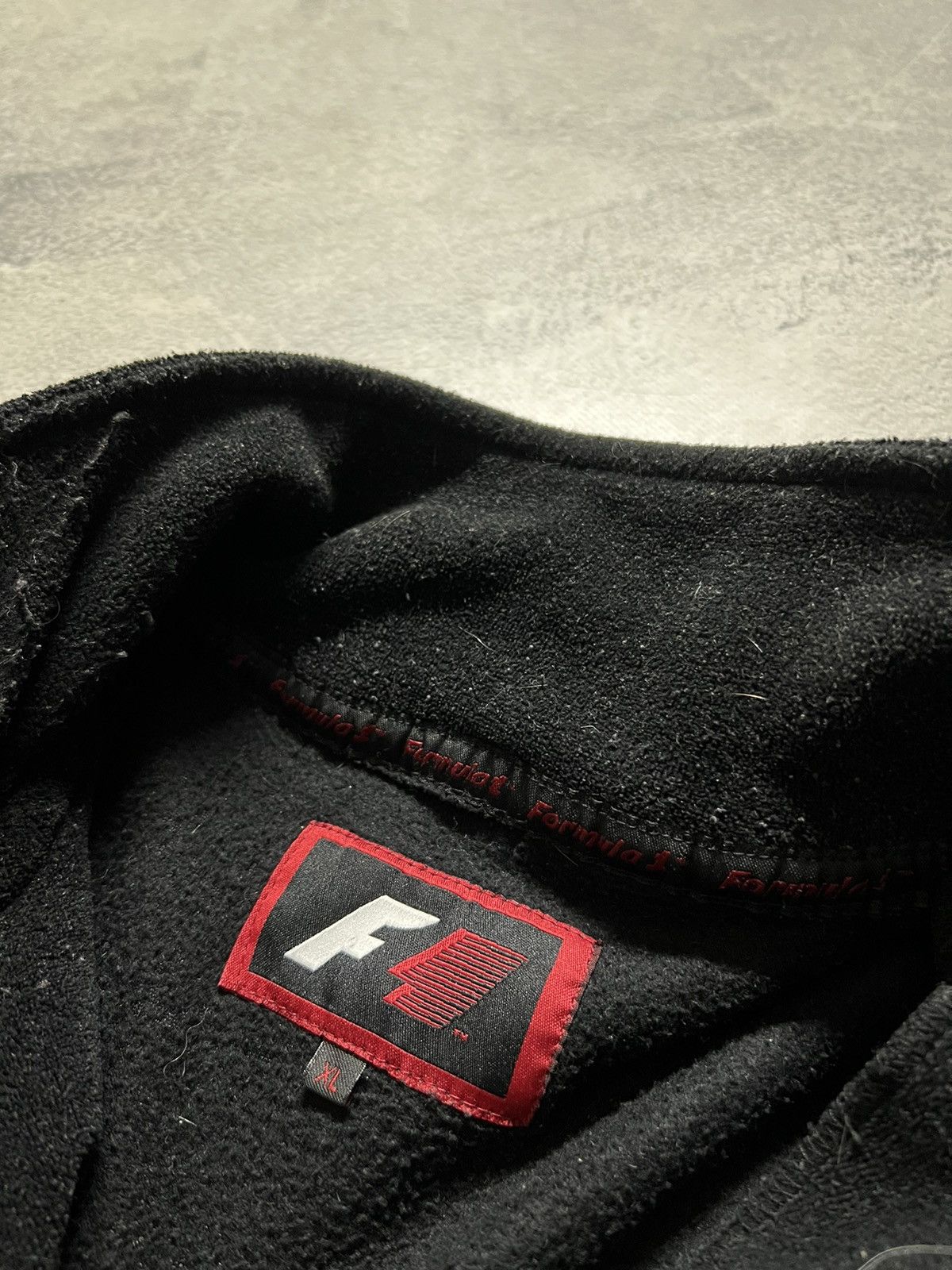 Vintage Vintage Y2k Formula 1 🖤 Fleece 1/4 Zip Sweatshirt Jacket 00s Size US XL / EU 56 / 4 - 13 Thumbnail