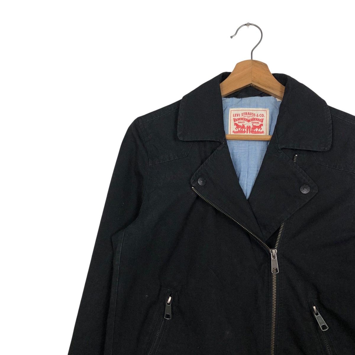 📌Vintage Chore Biker Jacket Levi's Double Collar