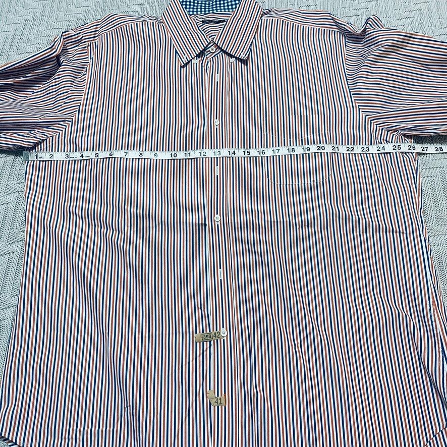 J.McLaughlin J McLaughlin red and blue striped button down Size US XXL / EU 58 / 5 - 5 Thumbnail