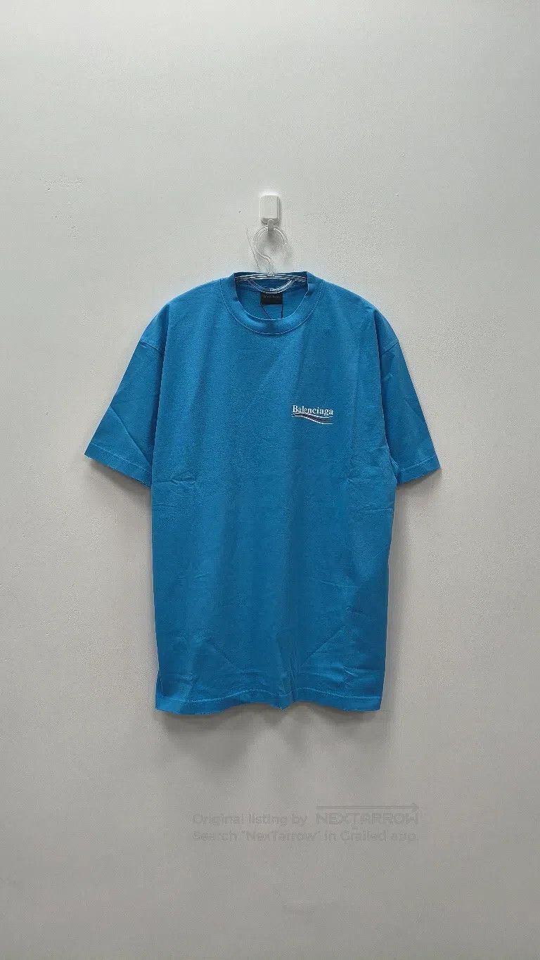 Balenciaga Balenciaga Blue Cola T-Shirt Size US XS / EU 42 / 0 - 1 Thumbnail