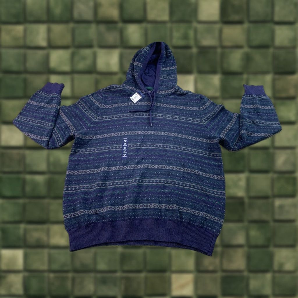Izod VINTAGE IZOD Mens Long Sleeve Knit Hooded Sweater XL NWT-12487 Size US XL / EU 56 / 4 - 1 Thumbnail