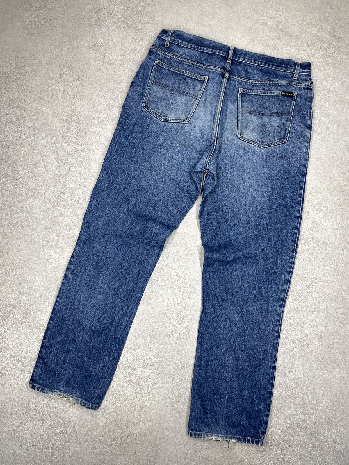 Yves Saint Laurent Vintage Yves Saint Laurent Denim Jeans Blue Y2K Size US 38 / EU 54 - 1 Thumbnail