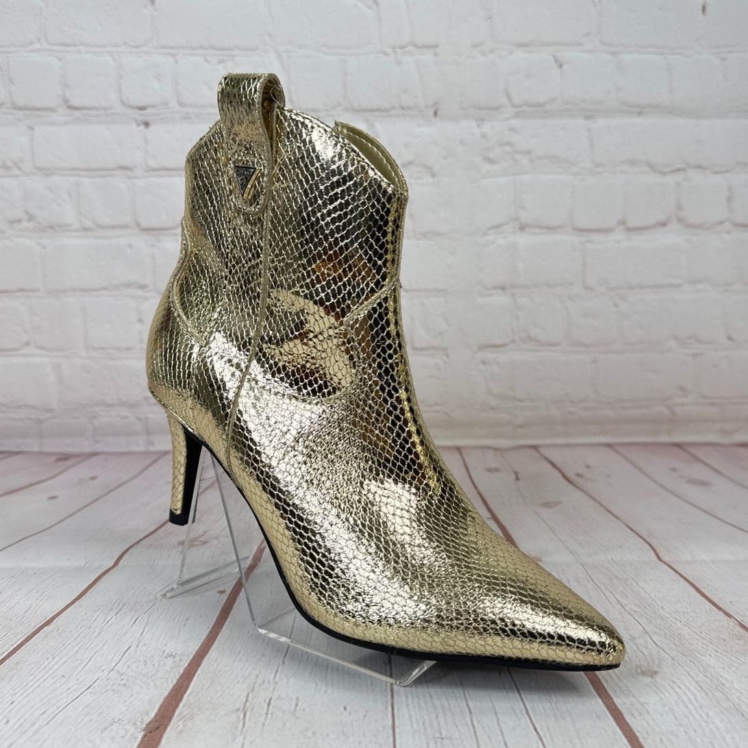 Guess Guess Metallic Gold Ankle Boots Booties Women’s Size 5 1/2 M Size US 5.5 / IT 35.5 - 1 Thumbnail