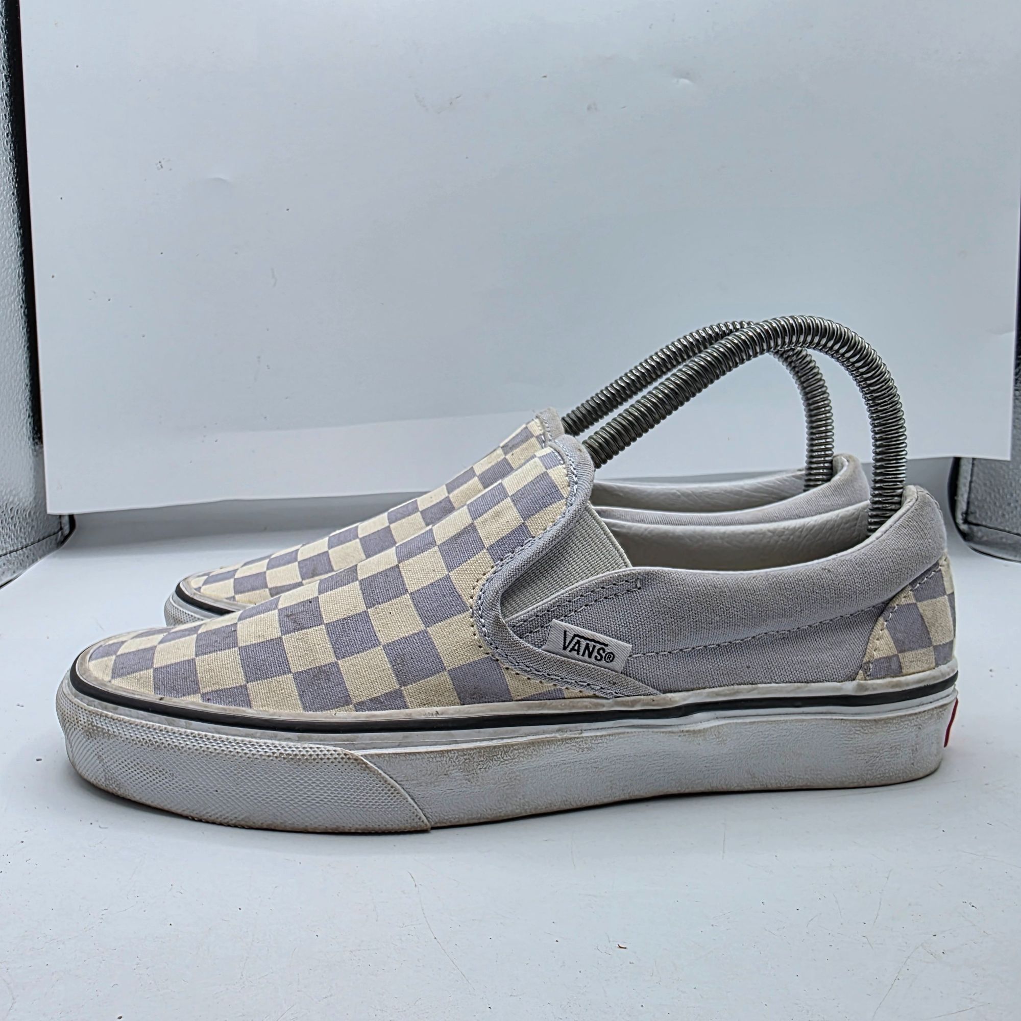 Vans Vans Checkerboard Slip-On Shoes Womens Size 7 Purple Beige C Size US 7 / IT 37 - 13 Thumbnail