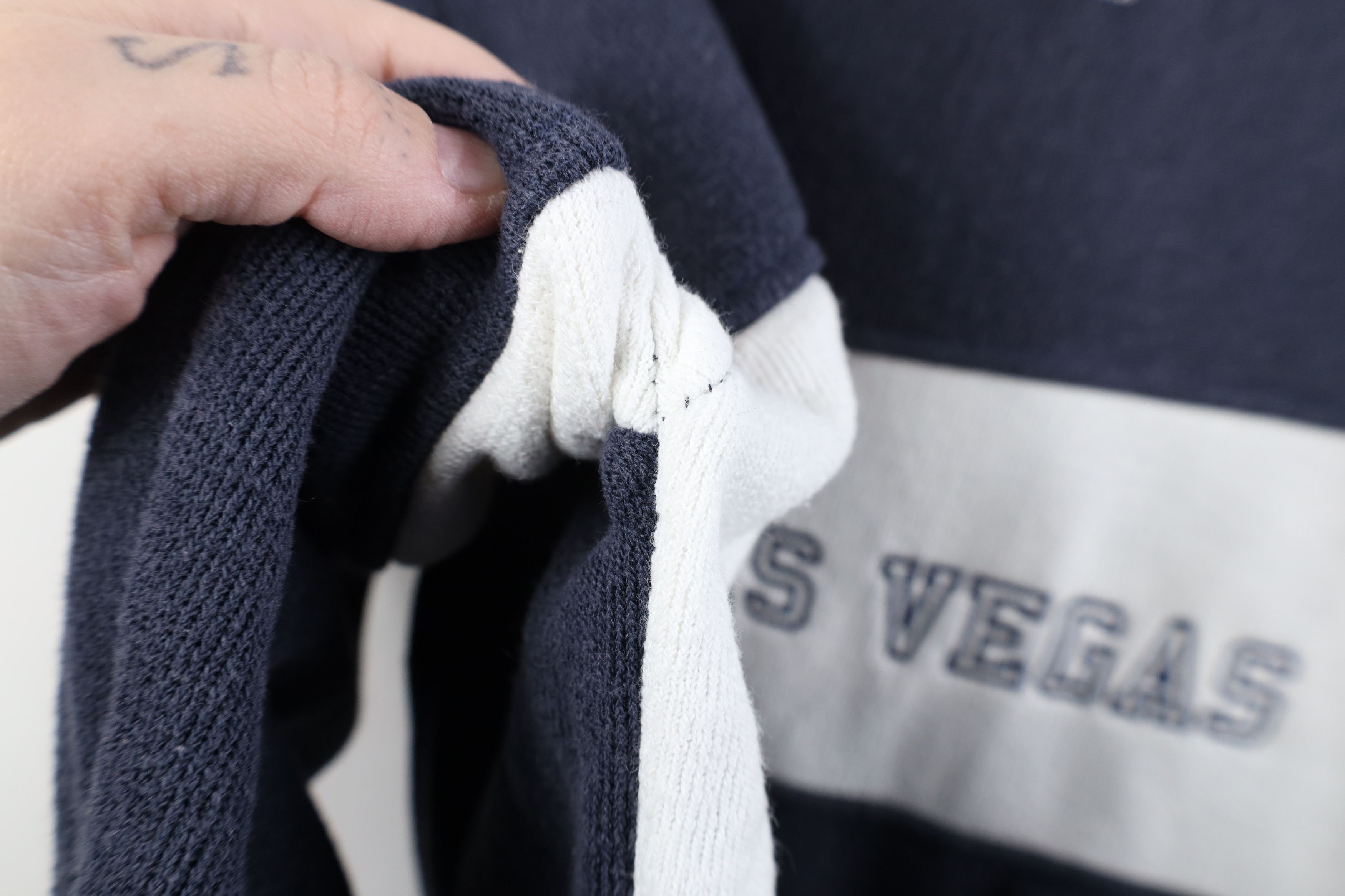 Vintage Vintage 90s Streetwear Las Vegas Half Zip Sweatshirt USA Size US XL / EU 56 / 4 - 6 Thumbnail