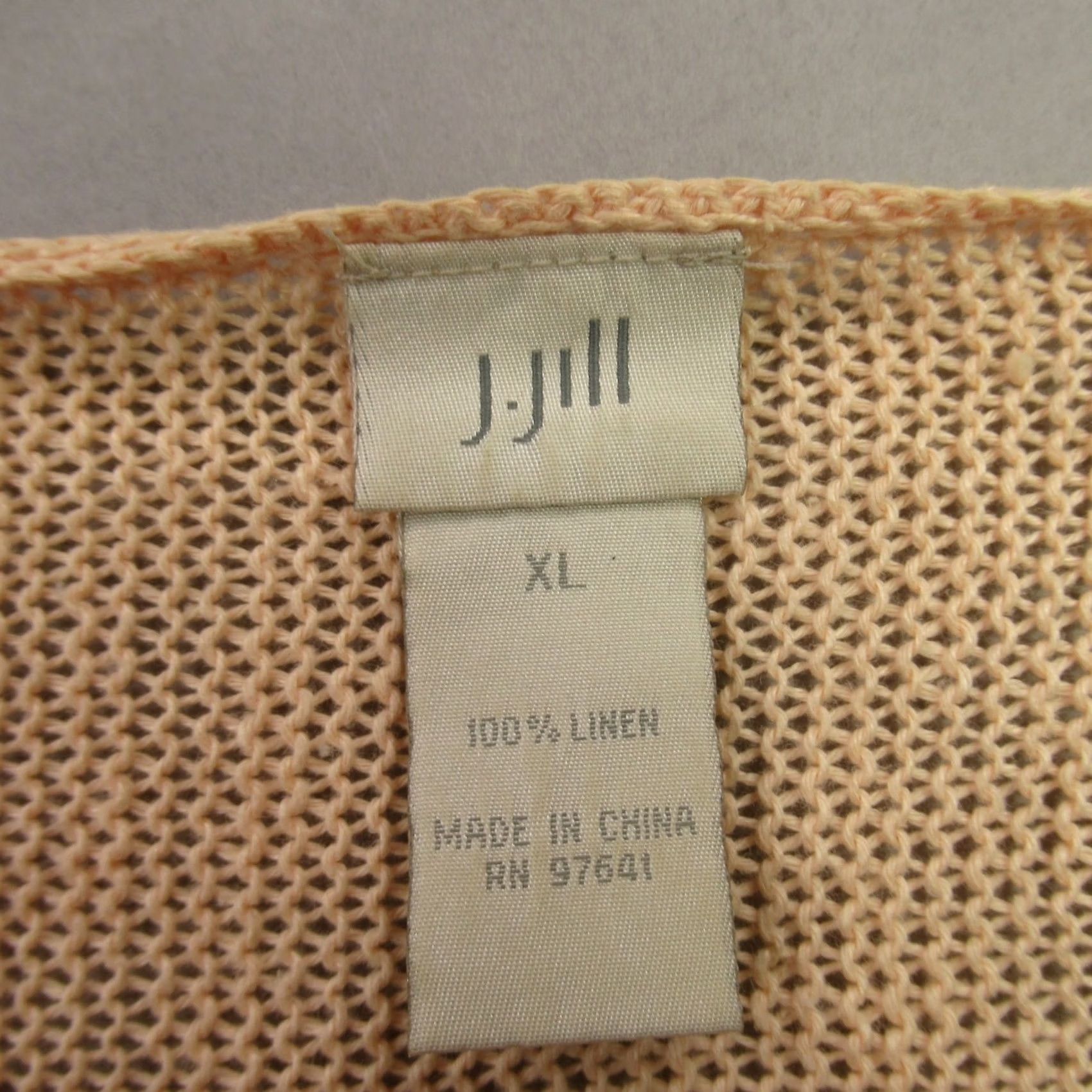 J. Jill J Jill Sweater Cardigan Womens XL Long Sleeve Lightweight Casual Yellow Size XL / US 12-14 / IT 48-50 - 4 Thumbnail