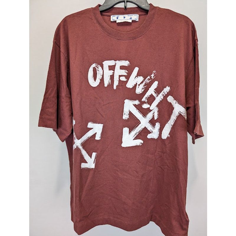 Off-White o1rshd1 Paint Script Over Skate Short Sleeve T-Shirt Size US L / EU 52-54 / 3 - 2 Thumbnail