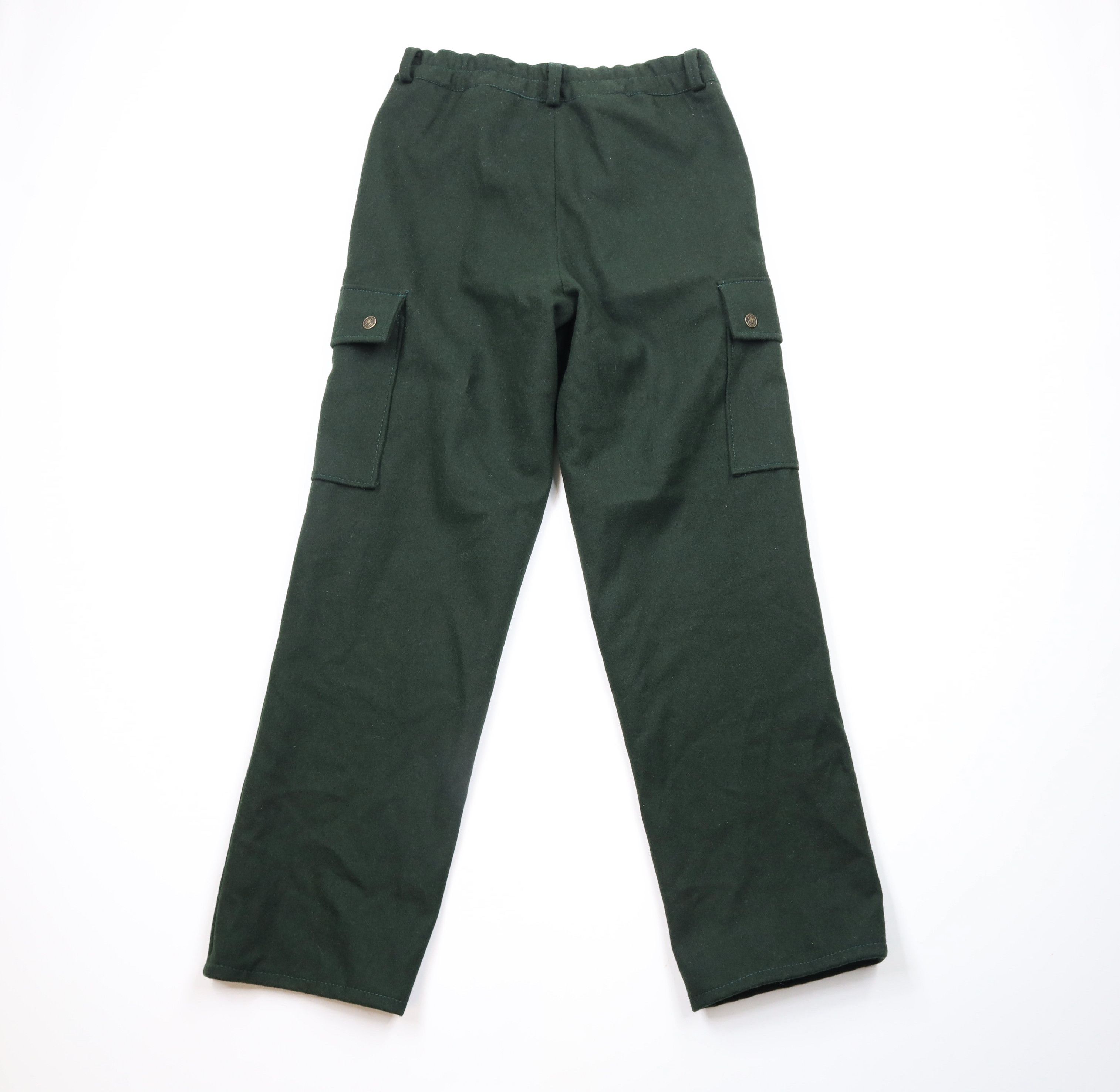 Vintage Vintage 70s Streetwear Wide Leg Wool Cargo Pants AS IS Size US 32 / EU 48 - 8 Thumbnail