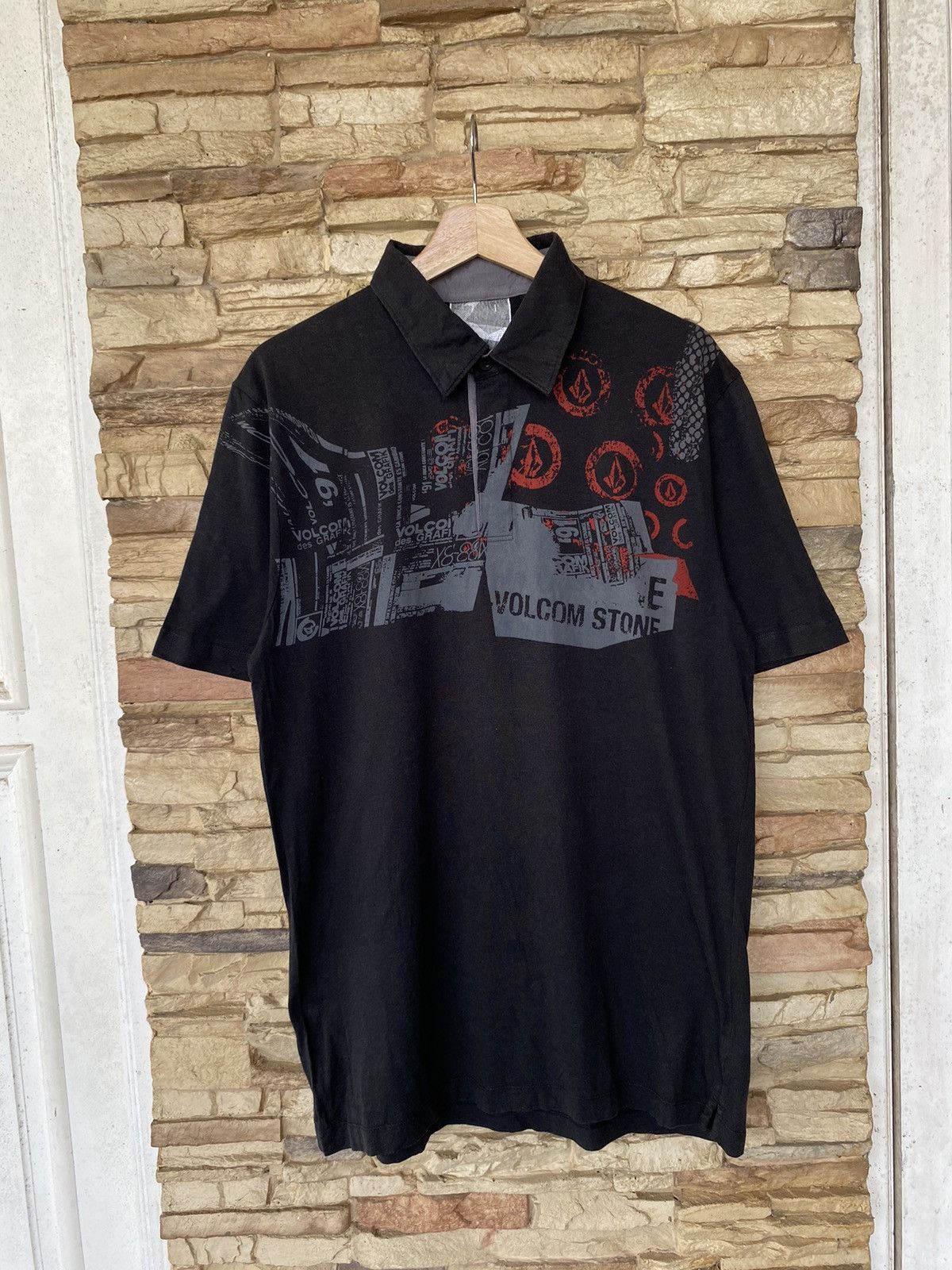 Vintage × Volcom Y2K Volcom Stone Polos Tee Size US L / EU 52-54 / 3 - 1 Thumbnail
