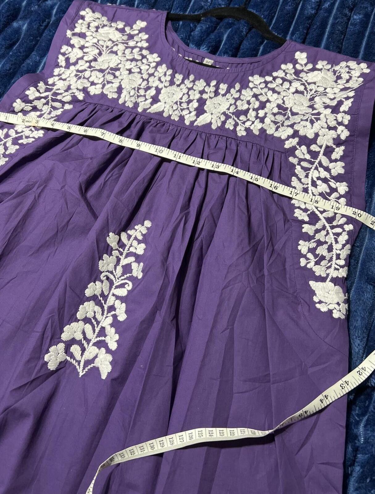 Other Spirit Dress Purple Embroidered Sleeveless Top Medium boho Size M / US 6-8 / IT 42-44 - 6 Thumbnail