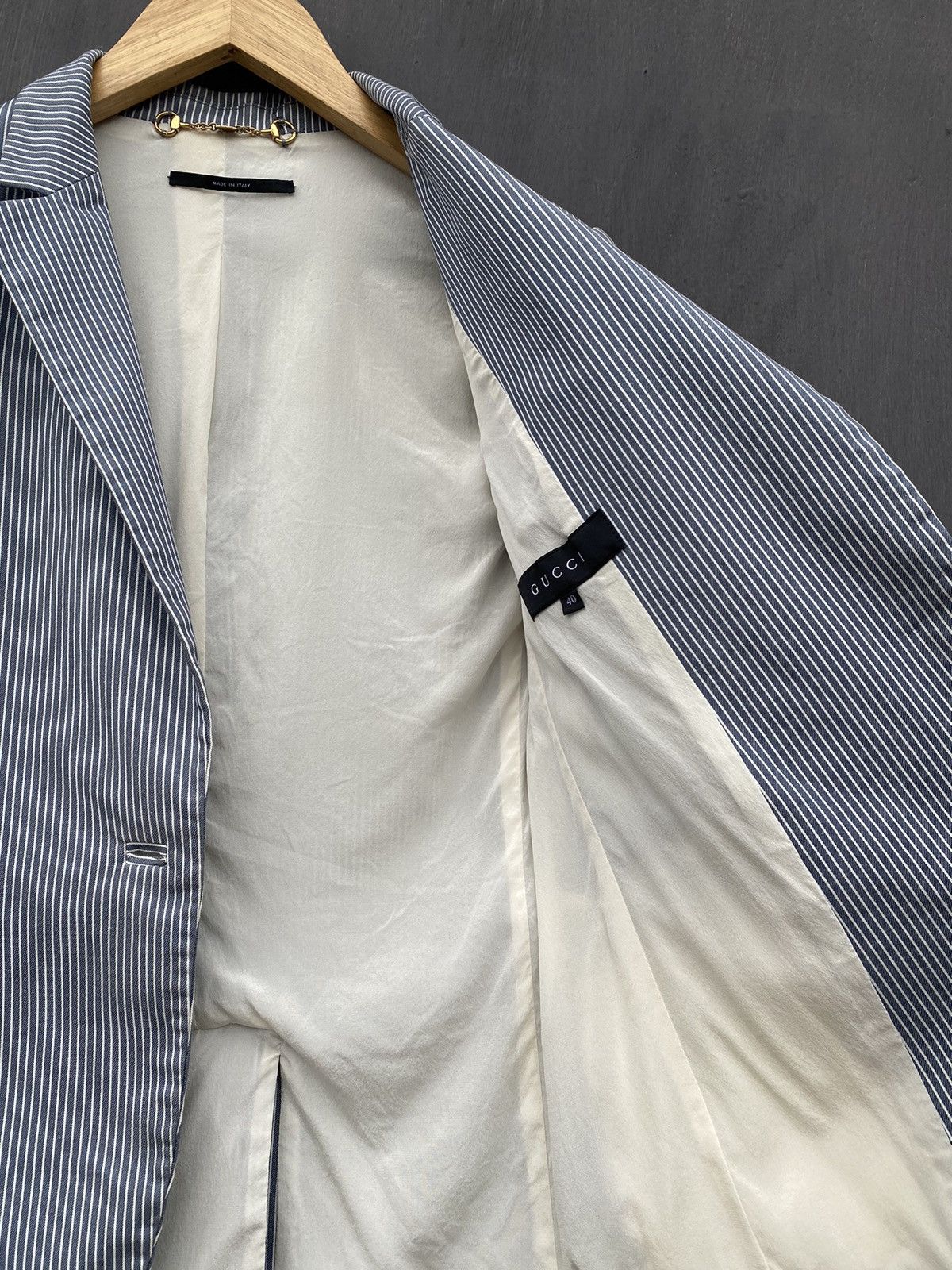 Gucci Gucci stripped blazer jacket size 40 made in italy Size S / US 4 / IT 40 - 12 Thumbnail