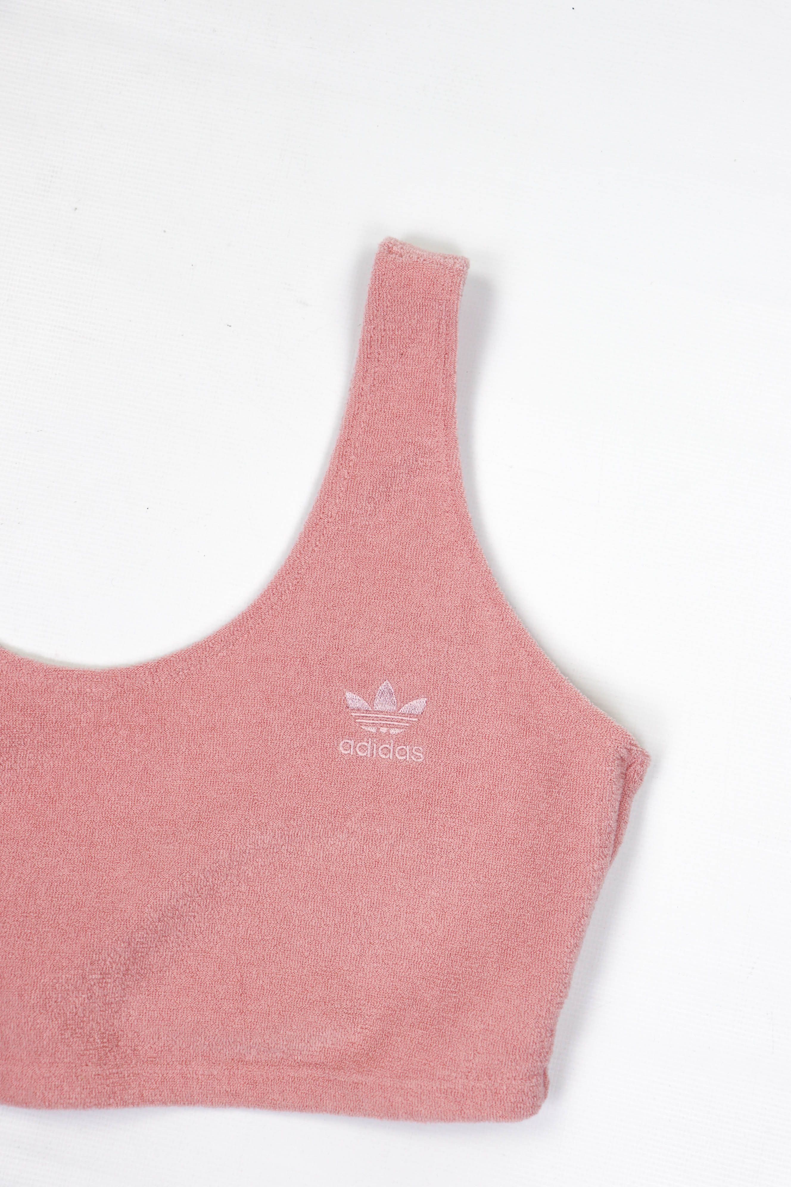 Adidas Women's Adidas '21 Peach Pink Towel Crop Top Size M / US 6-8 / IT 42-44 - 3 Thumbnail
