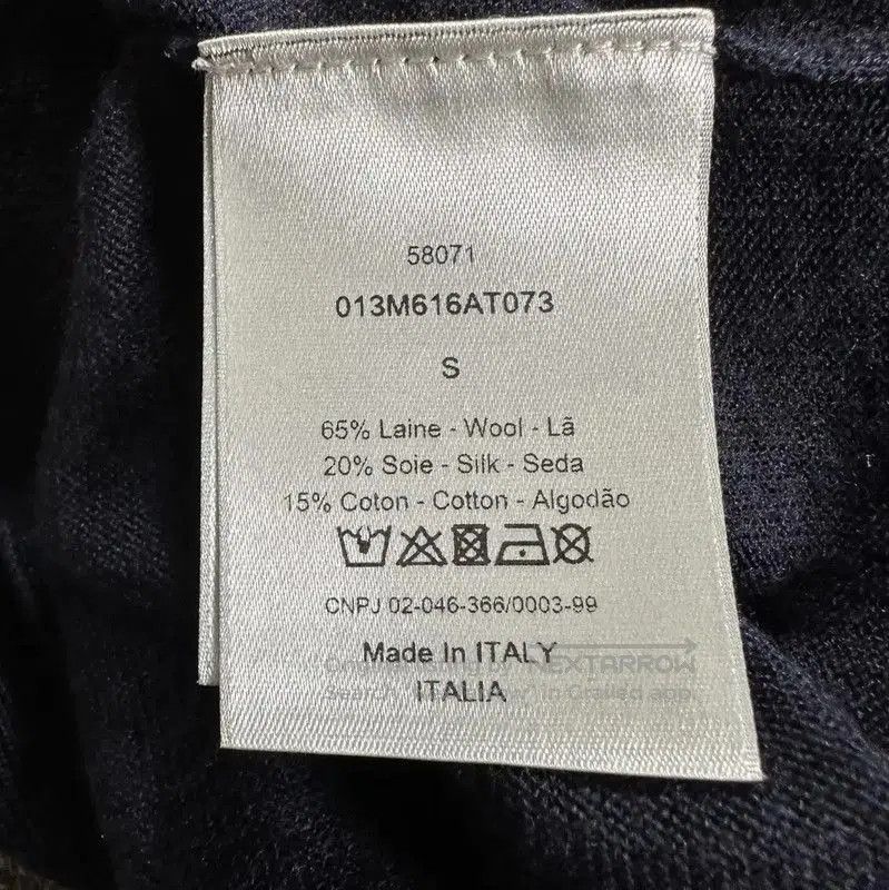 Dior Dior Men's Blue Wool Blend Long Sleeve Sweater . Size US S / EU 44-46 / 1 - 7 Thumbnail