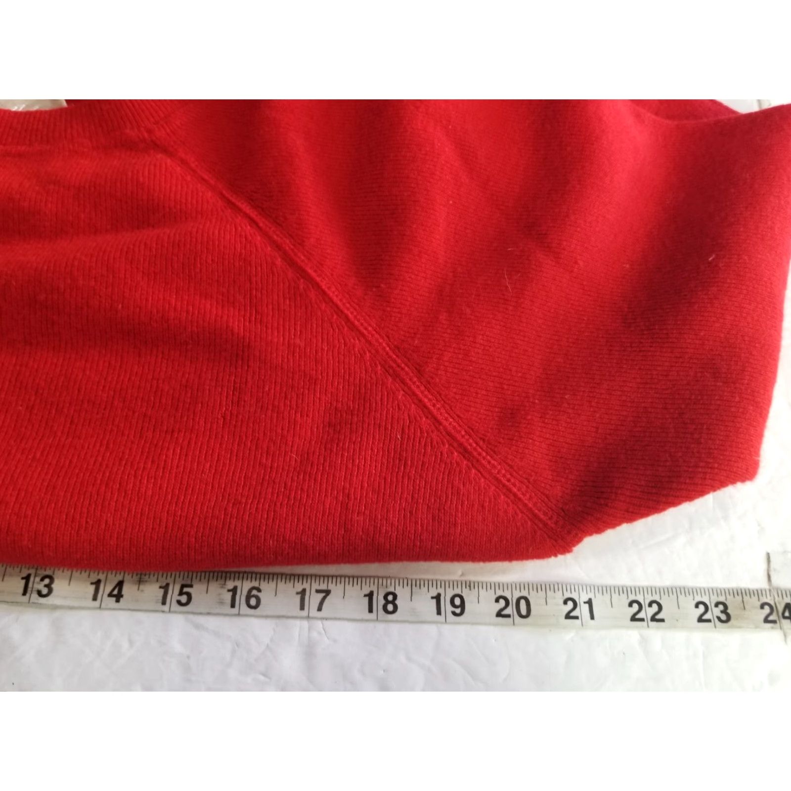 Vintage VINTAGE Belford Sweater Womens Small Red Crew Neck Long Sleeve 100% Cashmere Pullover Knit Long Size S / US 4 / IT 40 - 4 Thumbnail