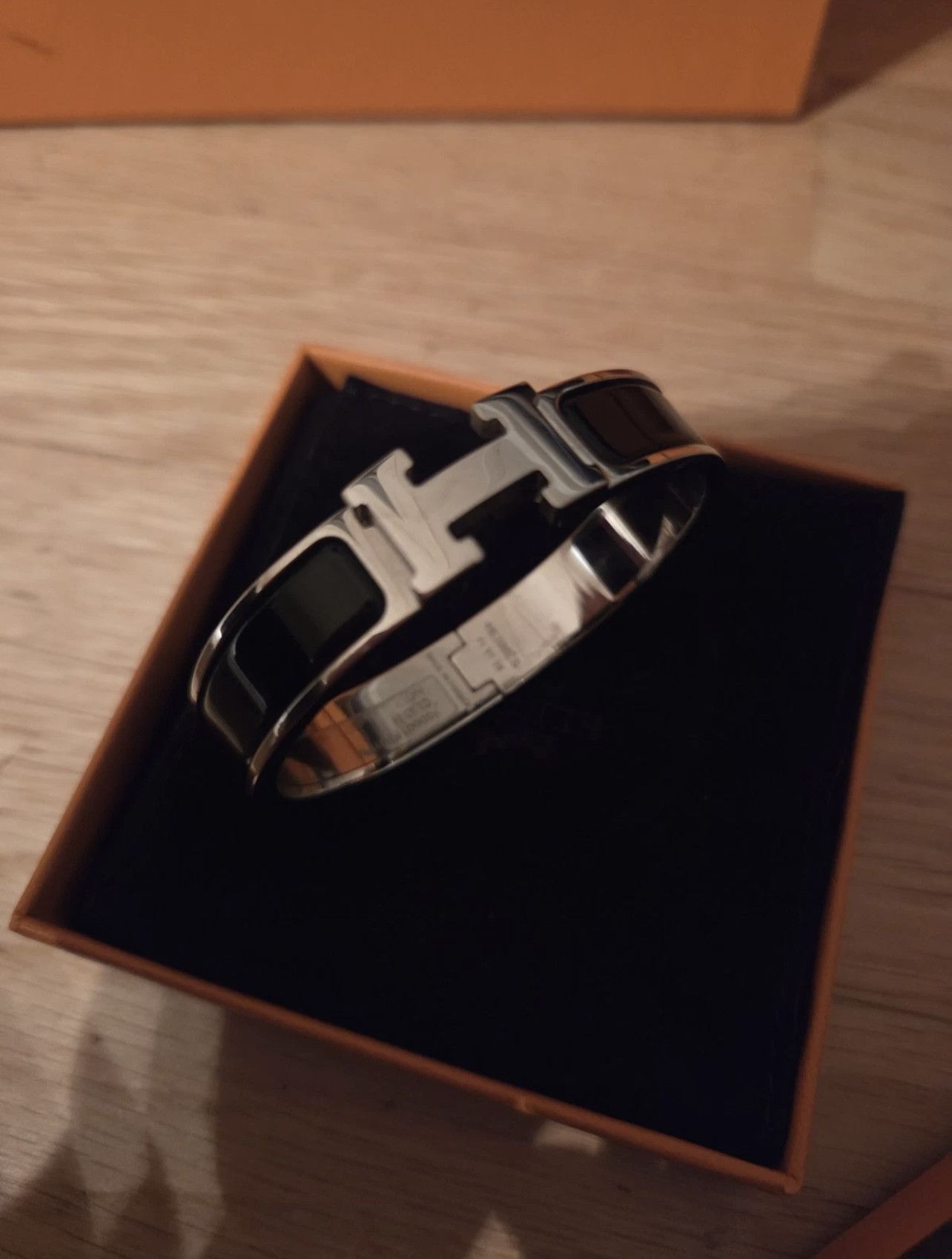 Hermes Hermes Clic H bracelet Black enamel Size ONE SIZE - 2 Thumbnail