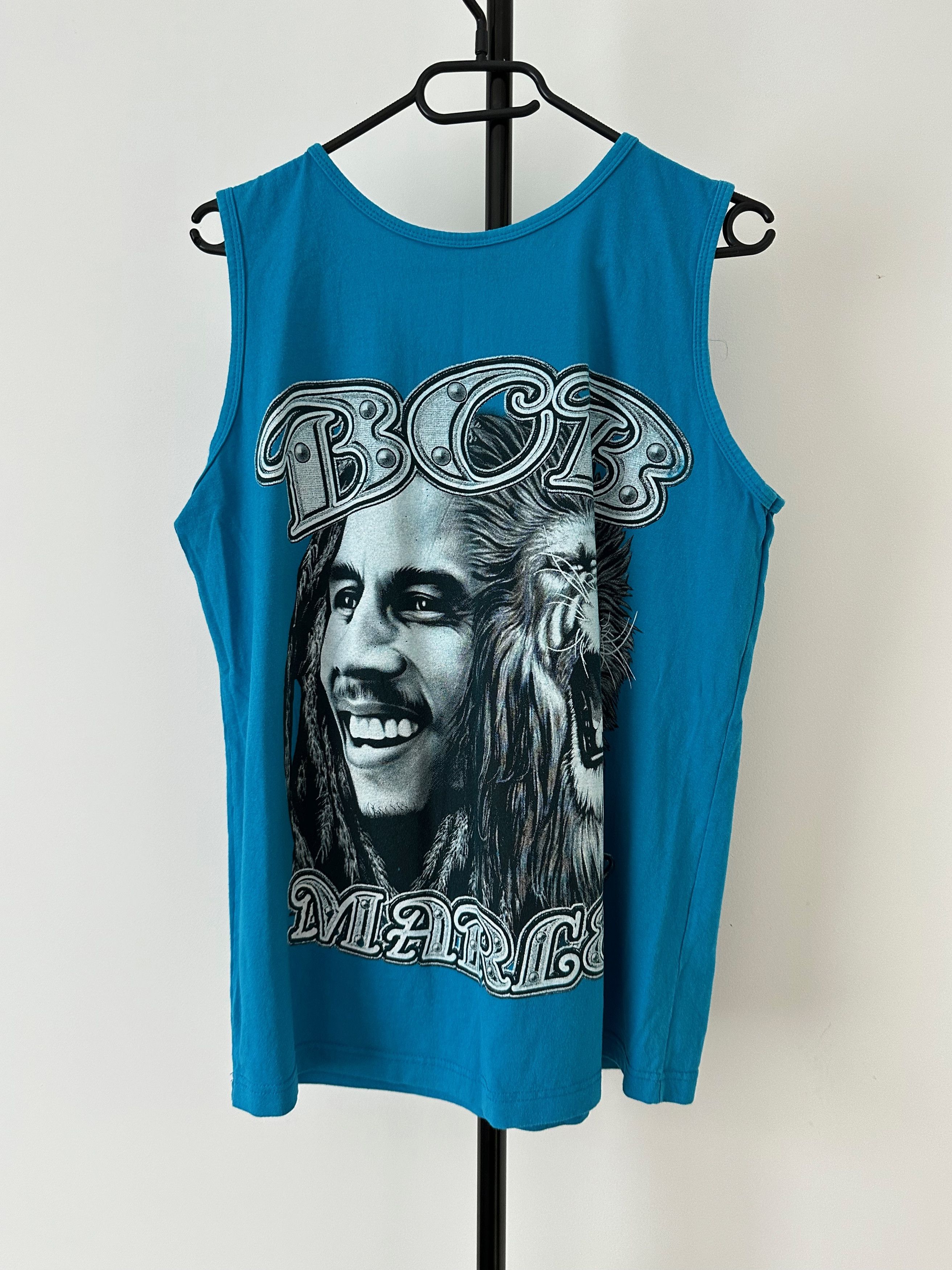 Bob Marley 90's VINTAGE BOB MARLEY Sleeveles top shirt blue Size US M / EU 48-50 / 2 - 5 Thumbnail