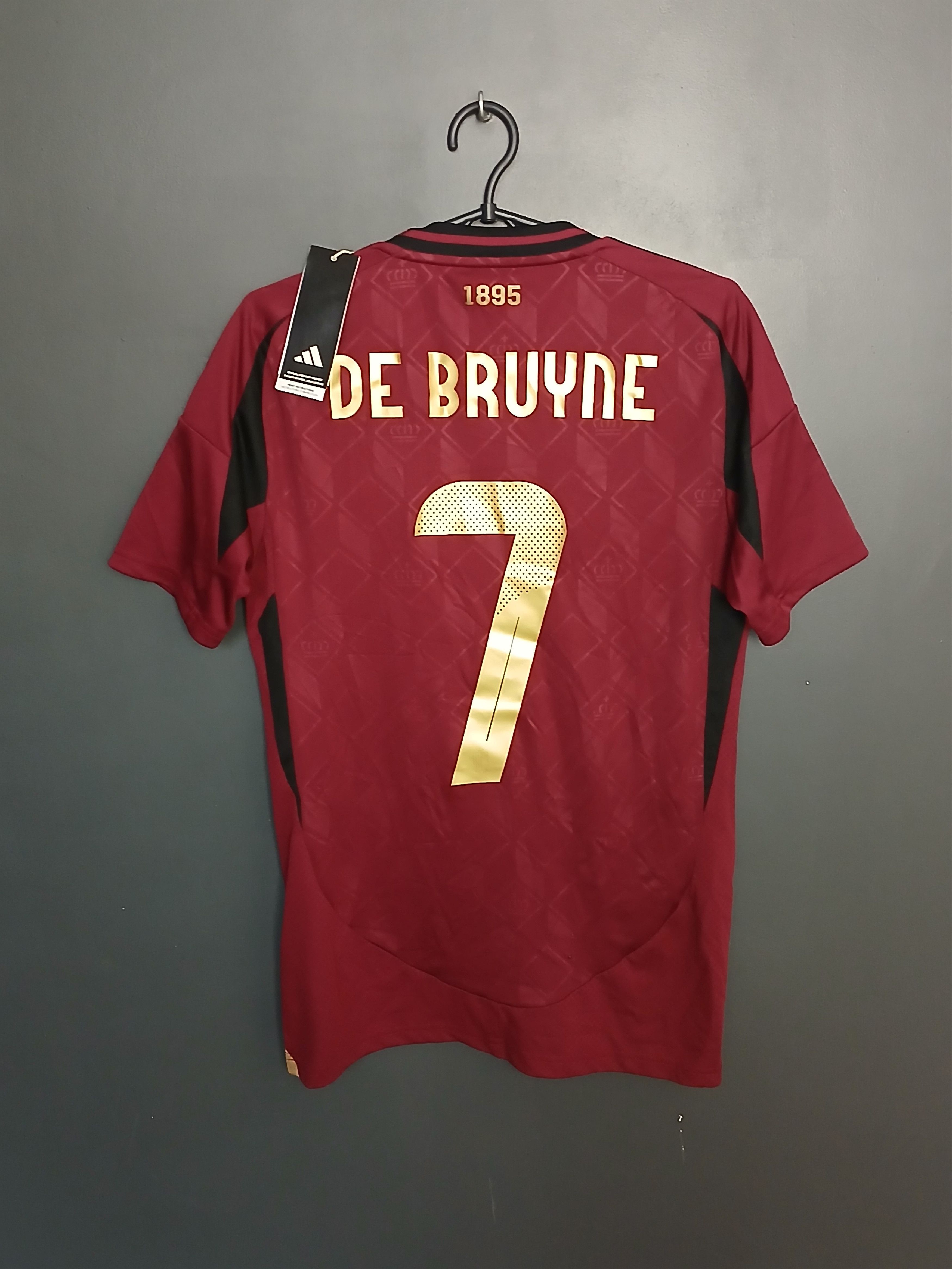 Adidas New Belgium 2024 Home De Bruyne Football Jersey T-Shirt Size US XS / EU 42 / 0 - 1 Thumbnail