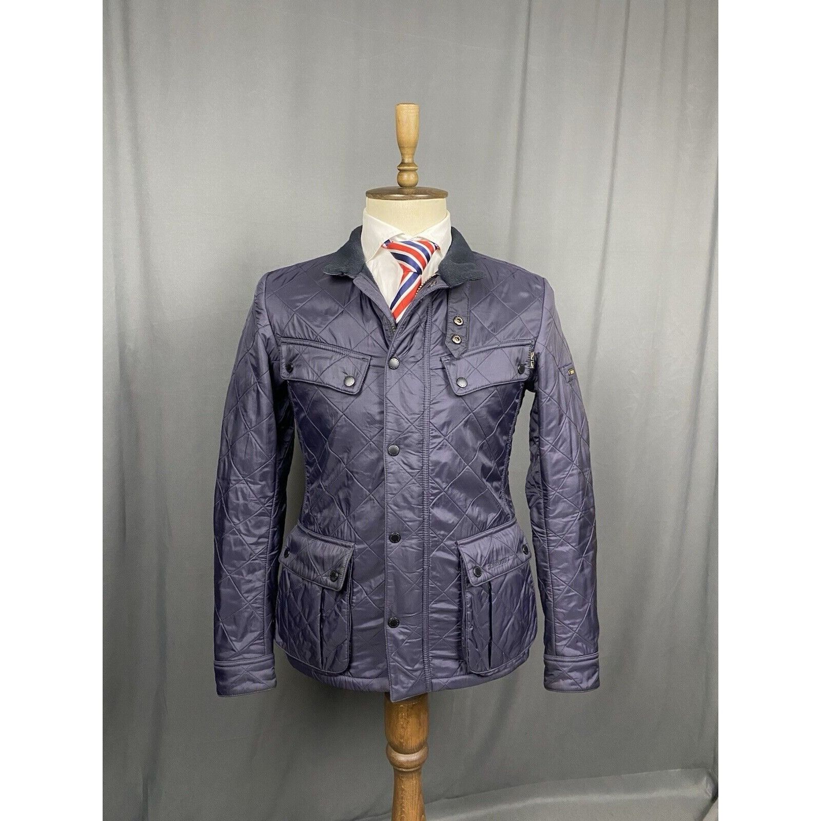 Barbour Barbour International Ariel Polarquilt Mens' Blue Quilted In Size US S / EU 44-46 / 1 - 1 Thumbnail