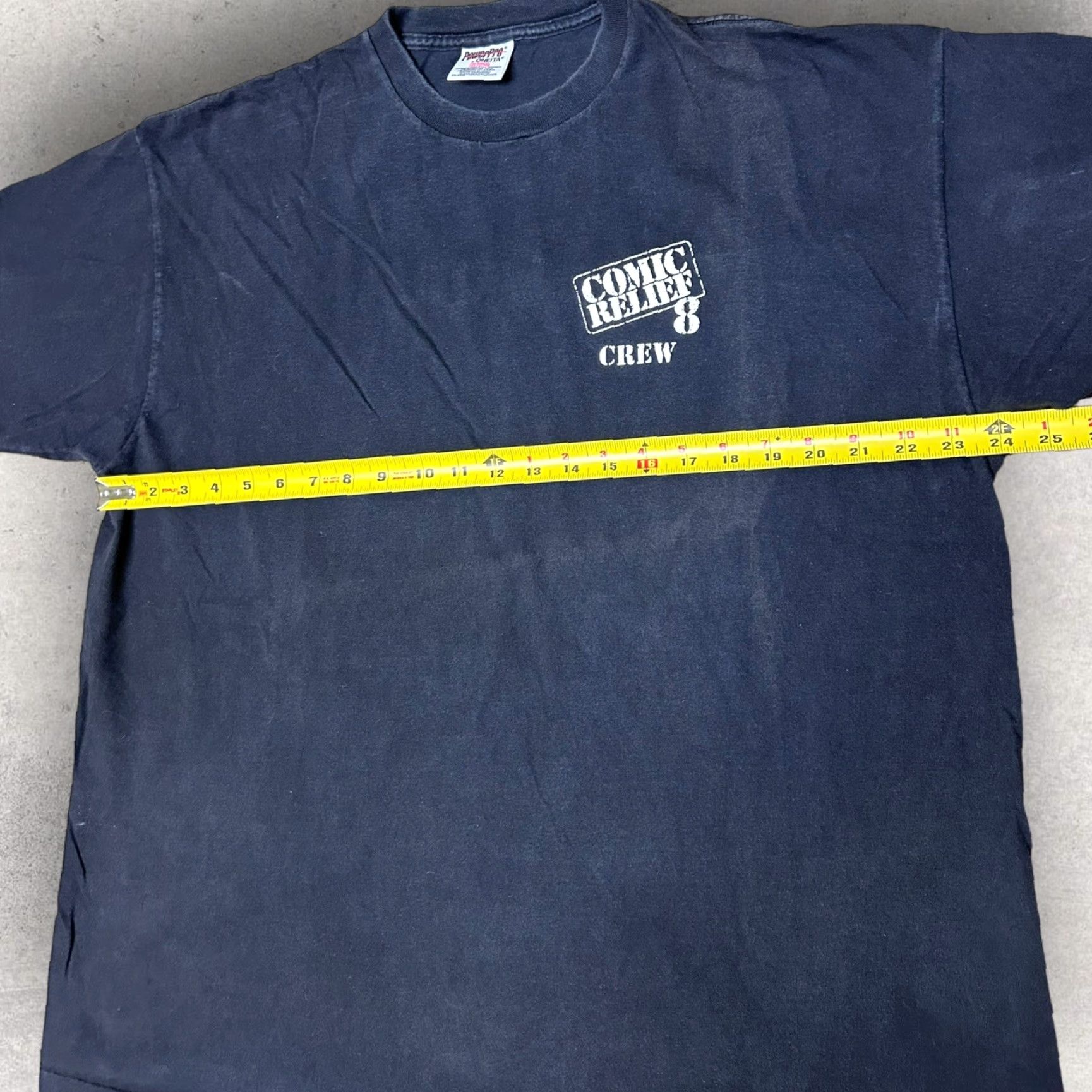 Vintage RARE 1998 Vintage Comic Relief 8 Crew T Shirt Black Fade Fits XL Size US XL / EU 56 / 4 - 6 Thumbnail
