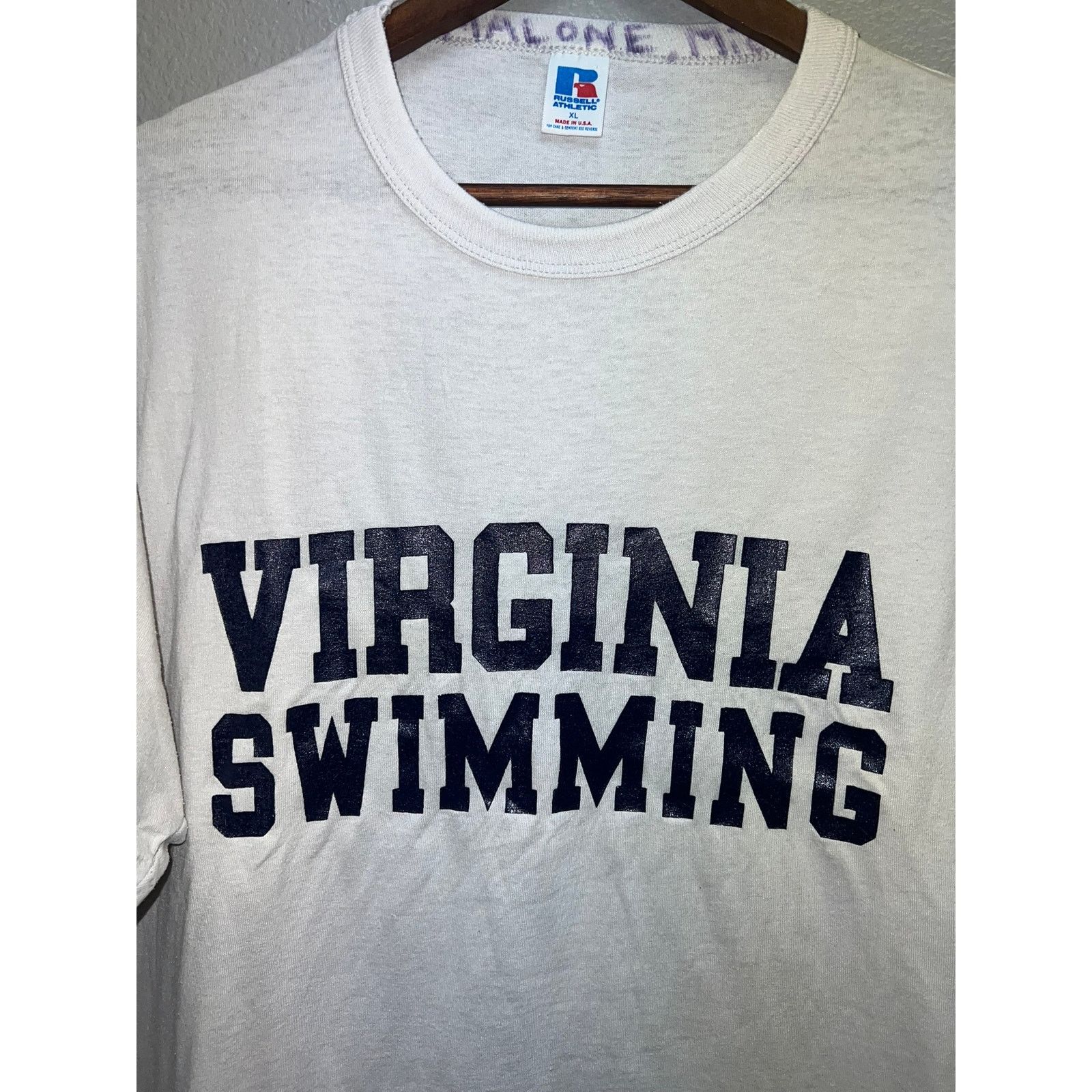 Russell Athletic Vintage Virginia Swimming Shirt College University 90s XL Size US XL / EU 56 / 4 - 2 Thumbnail