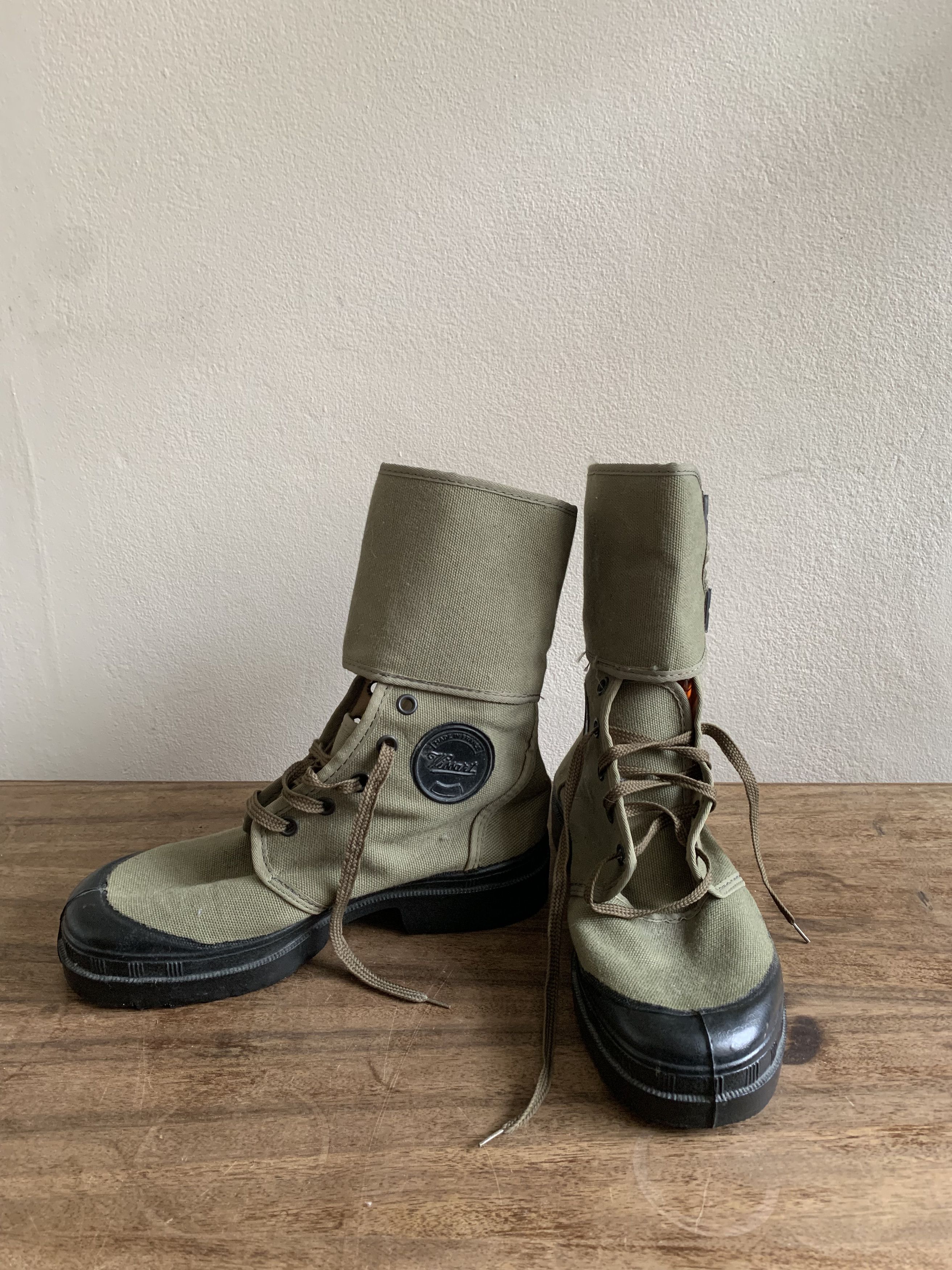 Vintage Wissart French Military Canvas Jungle Boots Size US 7.5 / EU 40-41 - 2 Thumbnail