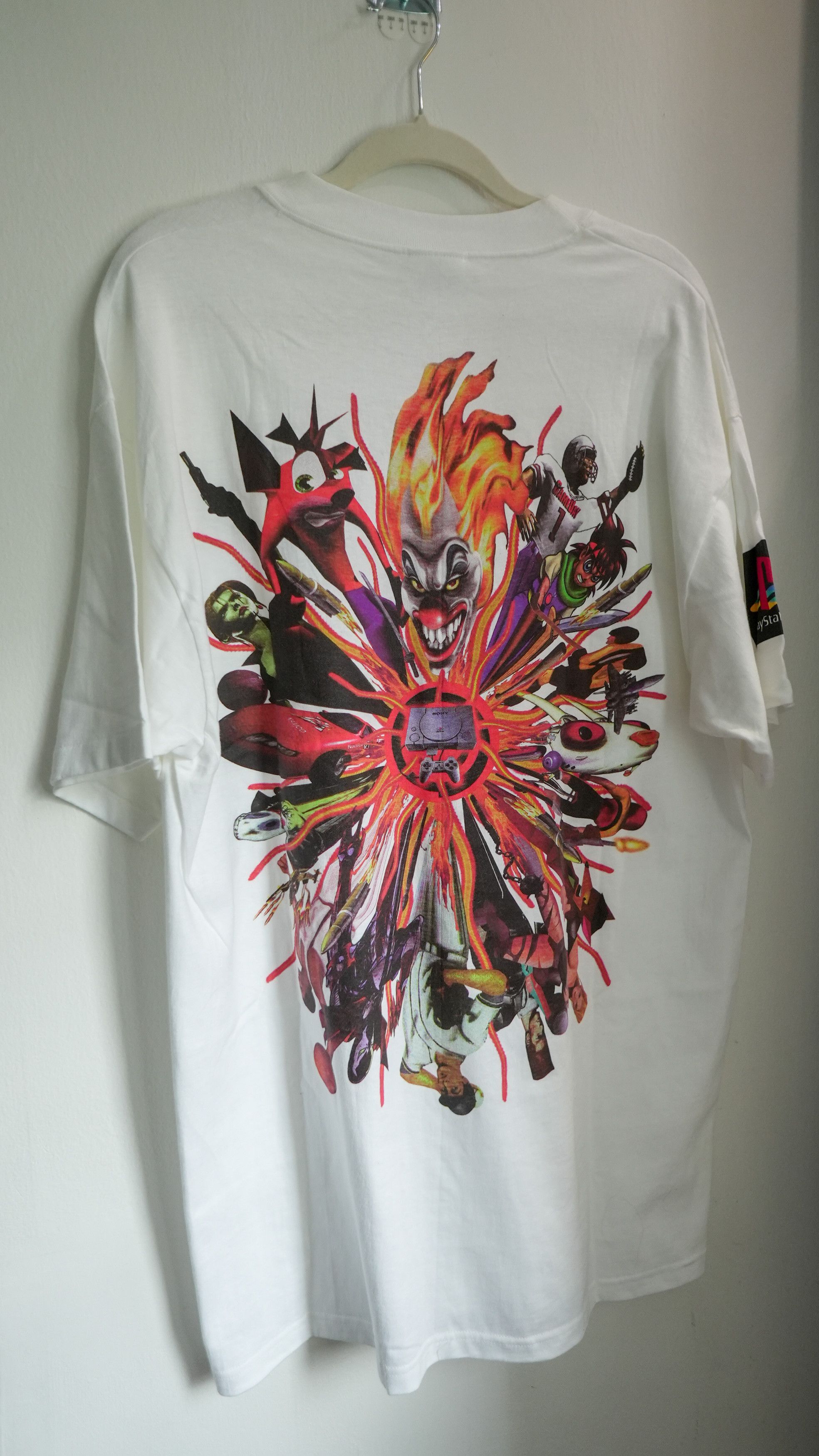 Sony × Vintage PlayStation Promo Swirl 90s Twisted Metal Crash Bandicoot Size US XL / EU 56 / 4 - 1 Thumbnail