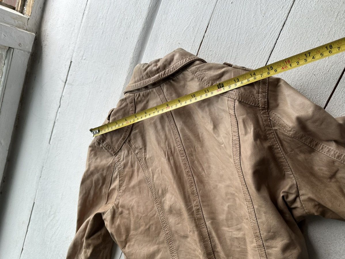 Vintage 🚨AVANT-GARDE BROWN Rick Owen’s Opium Y2K LEATHER JACKET Size M / US 6-8 / IT 42-44 - 14 Thumbnail